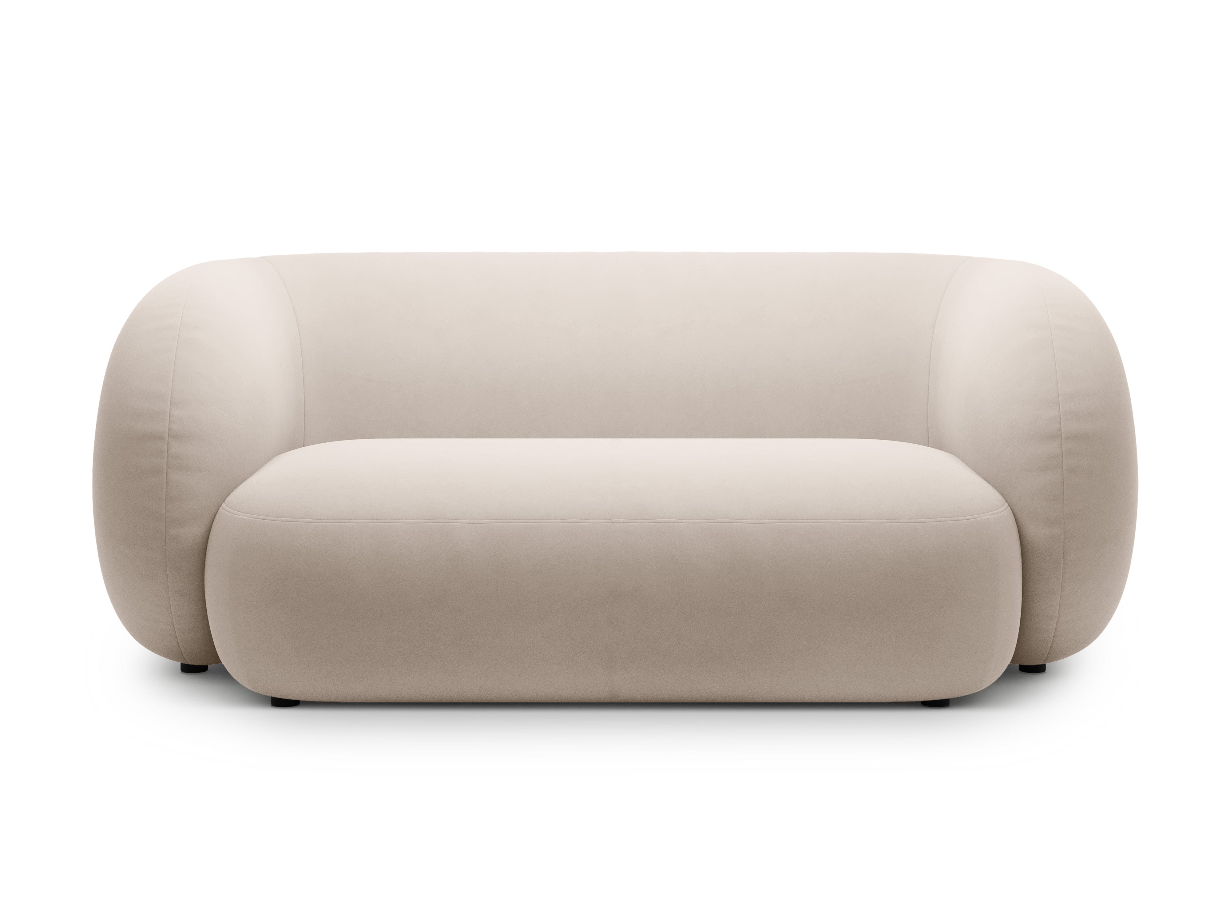 Velvet 2-Seater Sofa KATE Beige