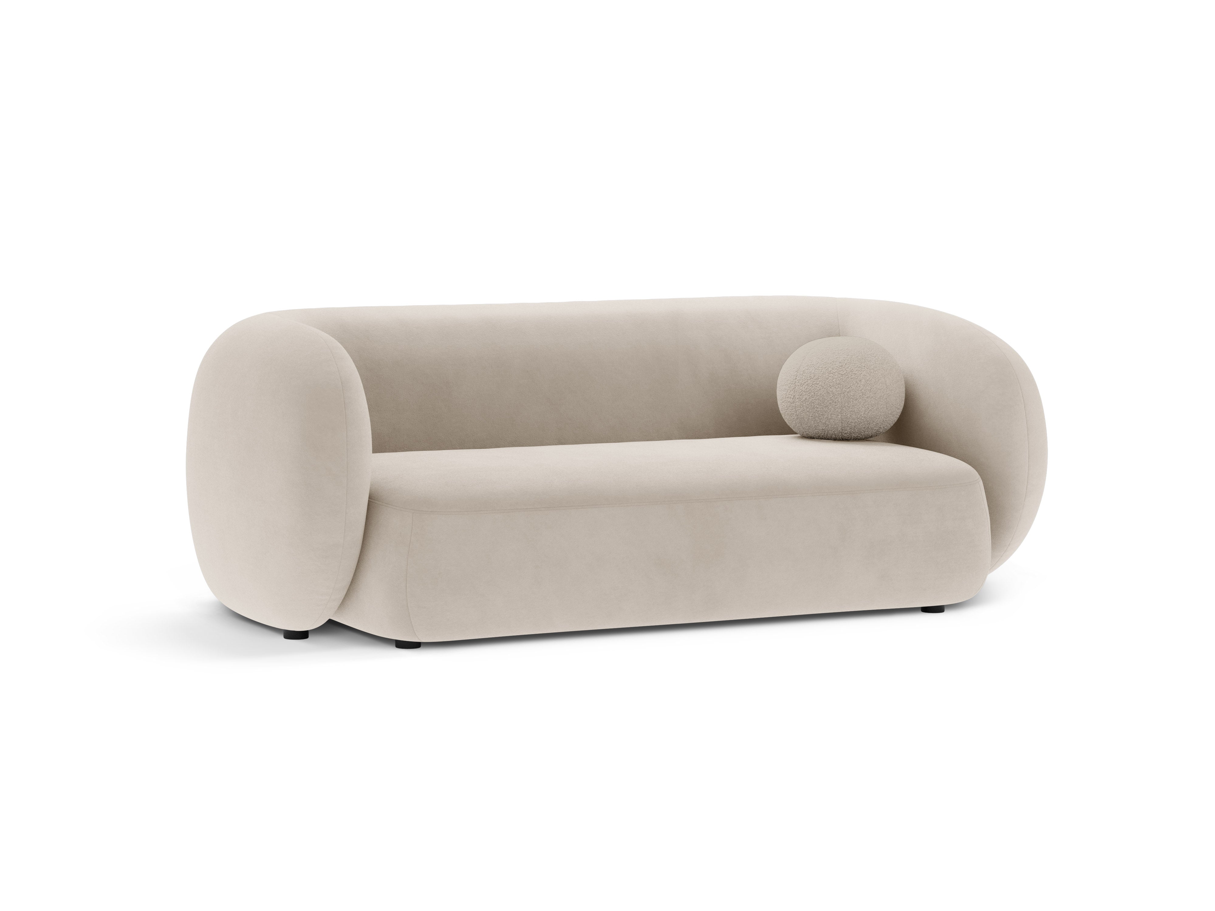 Sofa sametová 2-osobová KATE béžová