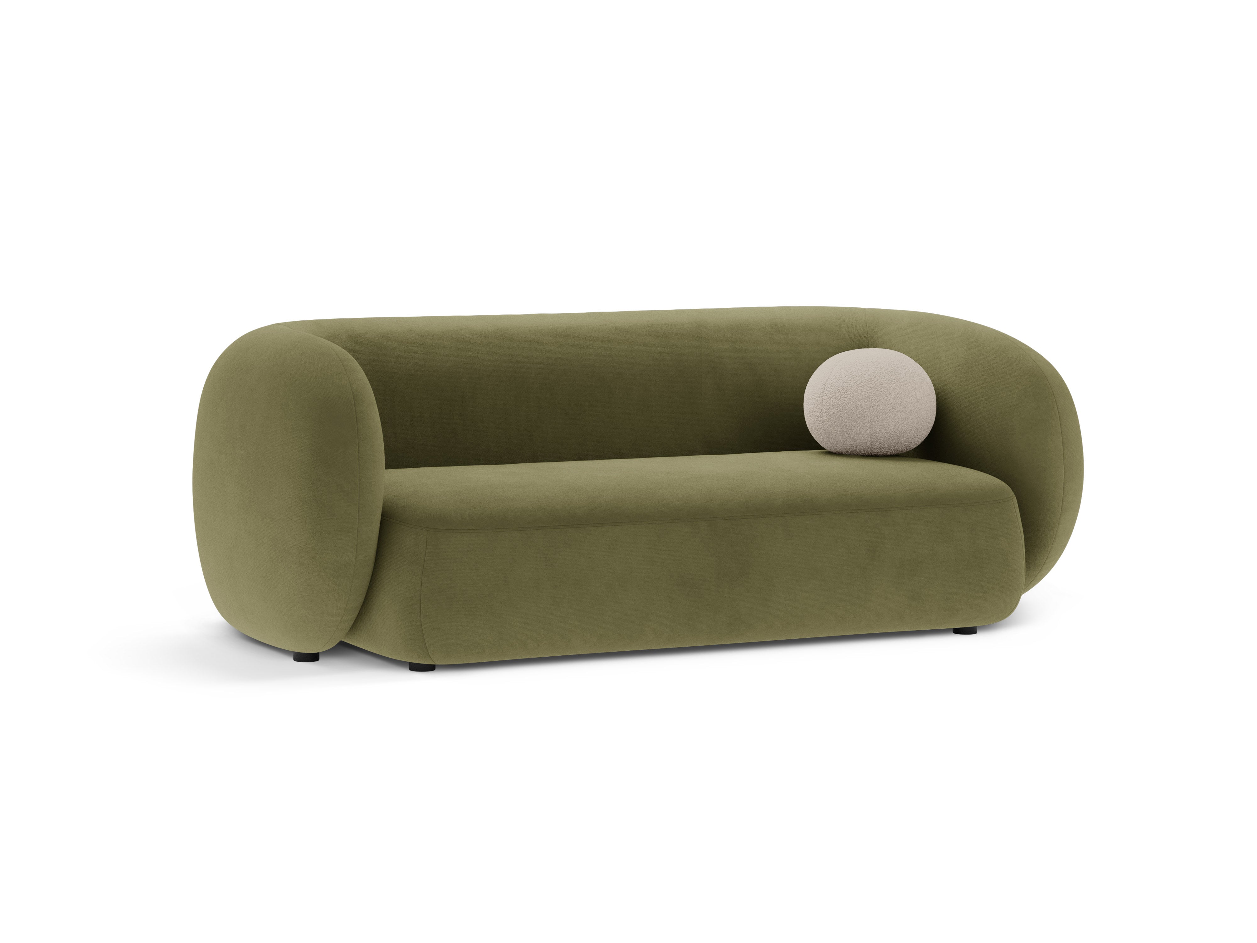 Sofa sametová 2-osobová KATE zelená