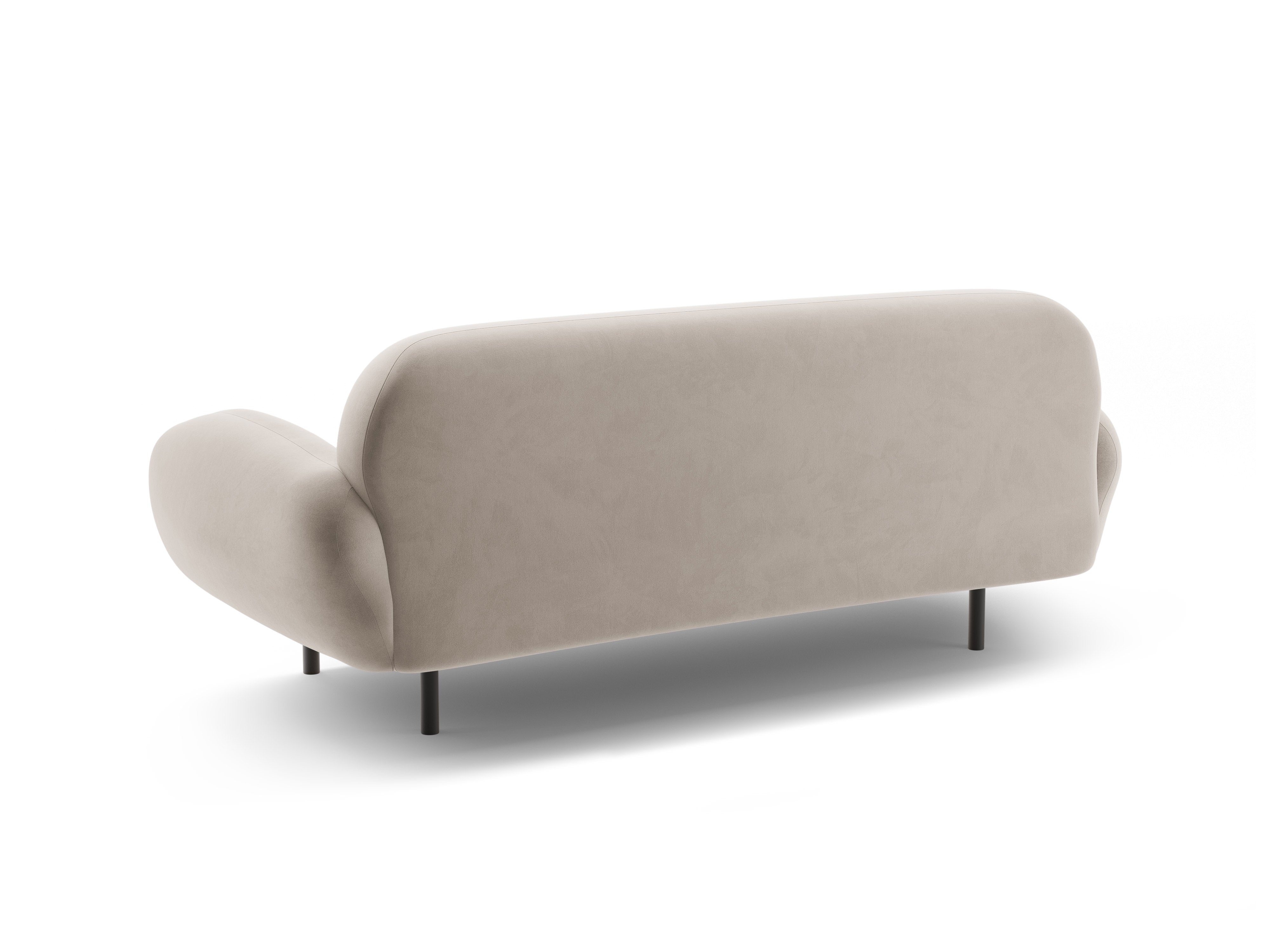 Sofa sametová 2,5-místná POPPY světle béžová