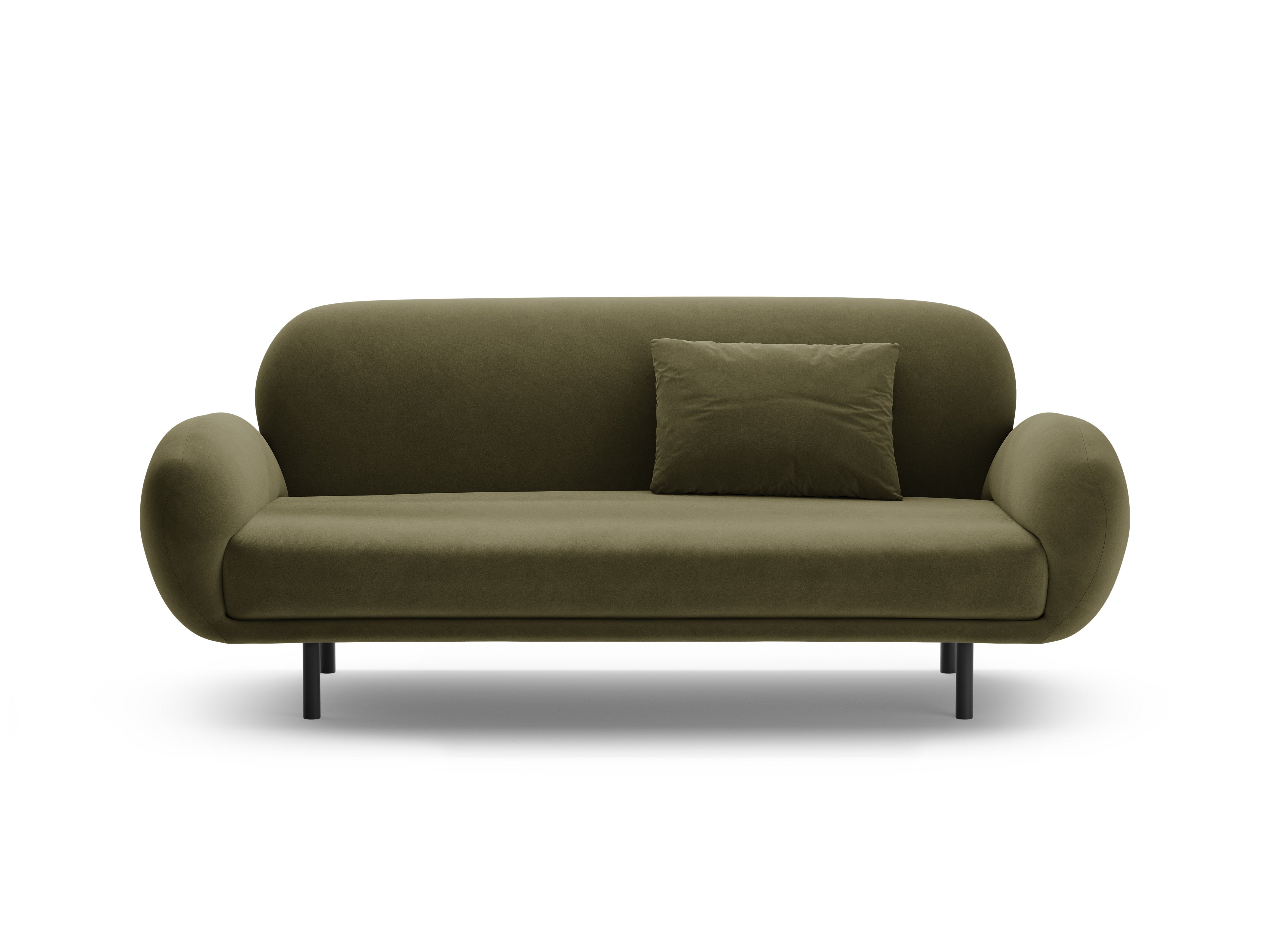 Sofa sametová 2,5-místná POPPY zelená