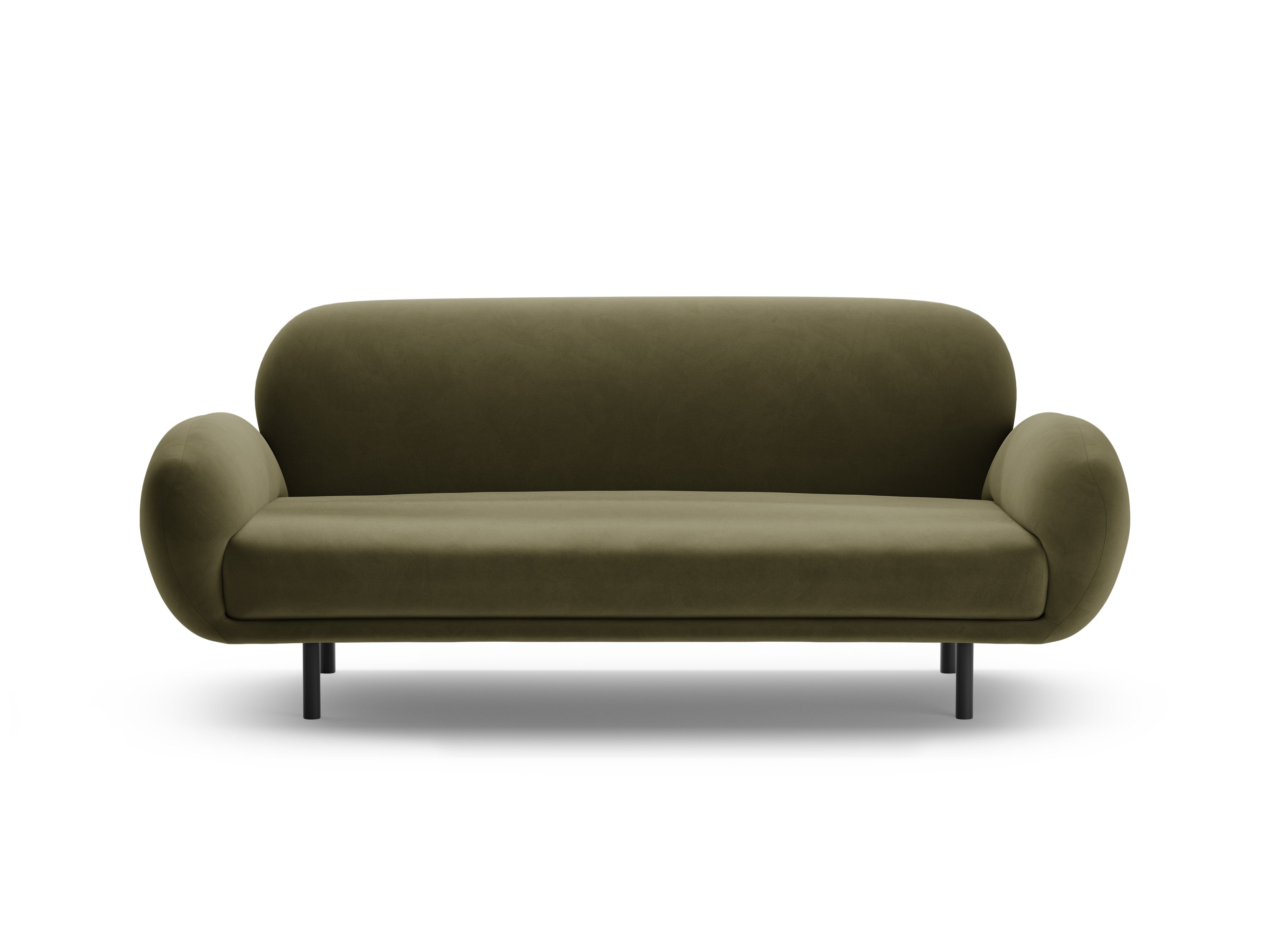 Sofa sametová 2,5-místná POPPY zelená