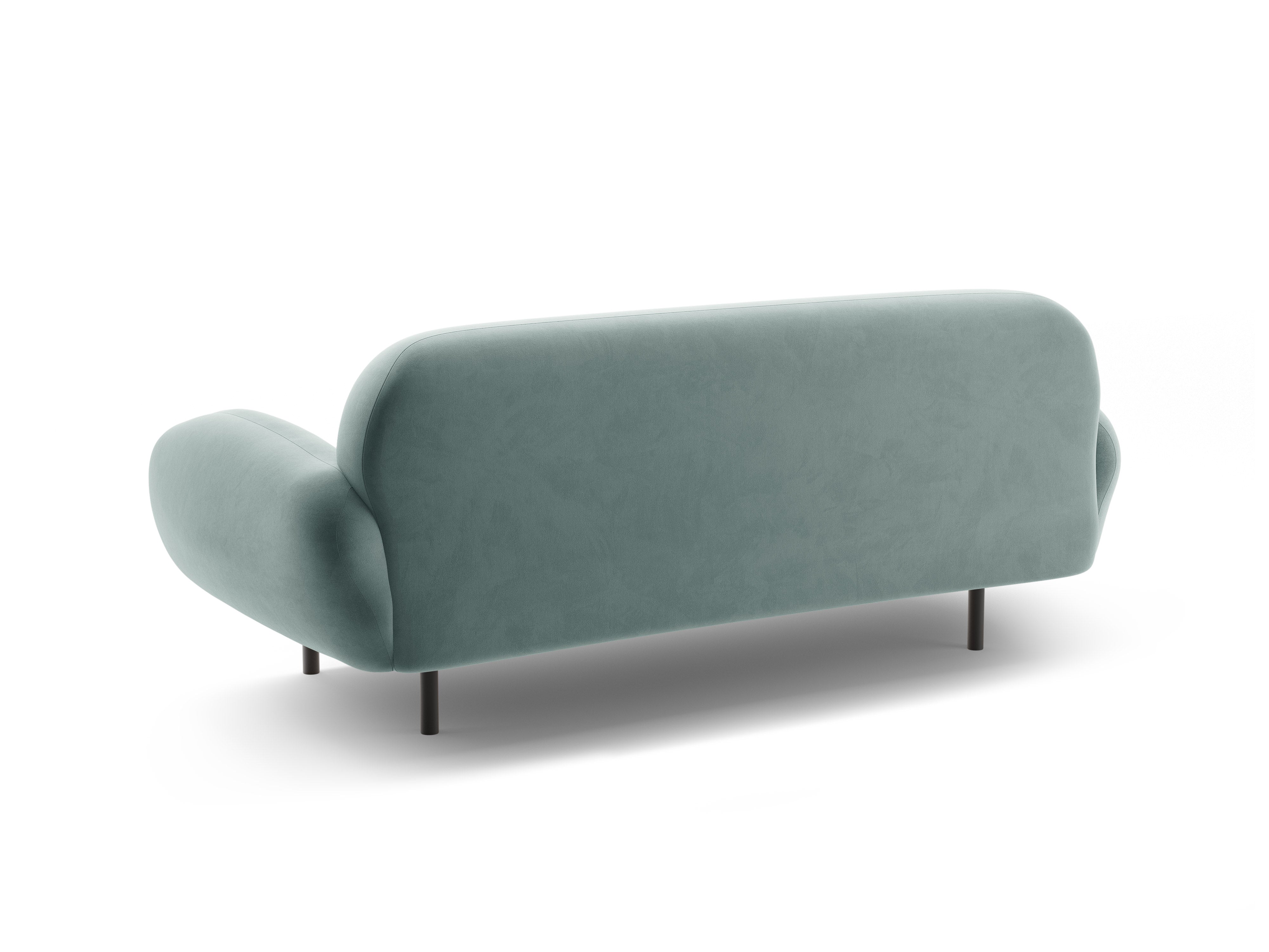 Sofa sametová 2,5-místná POPPY světle modrá