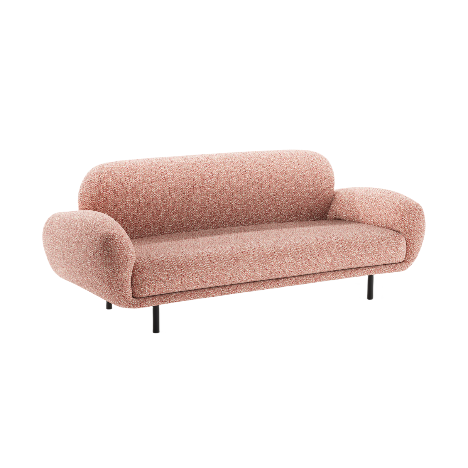 2.5-seater Sofa POPPY pink chenille