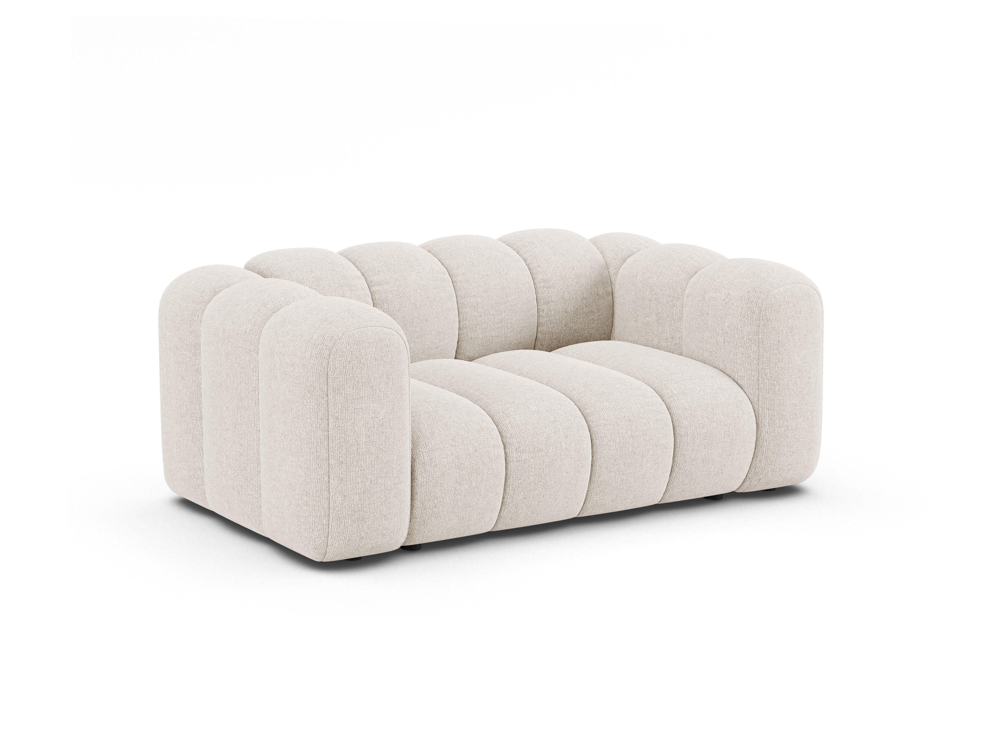 2-seater Sofa LUPINE light beige chenille