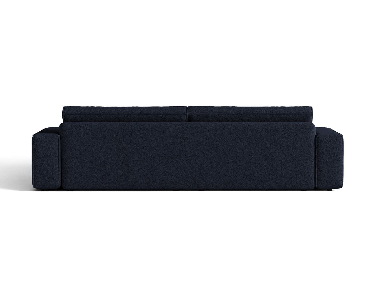 Sofa 3-osobowa z funkcją spania JODIE ciemny niebieski boucle – ujęcie 5
