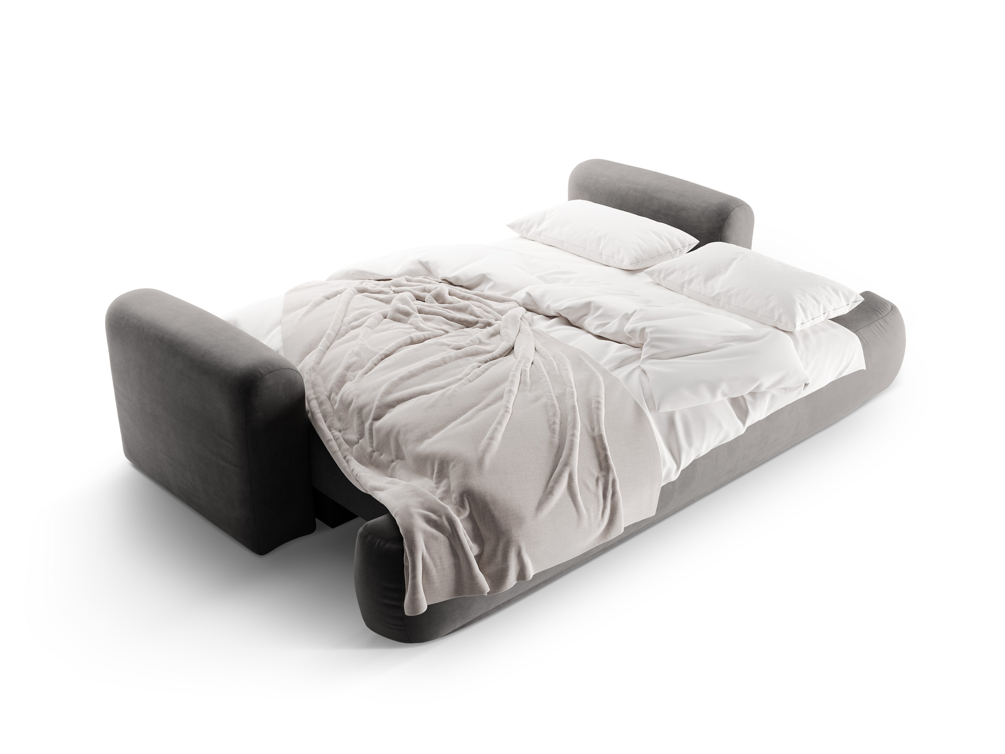 Velvet sofa with Ella Gray sleeping function