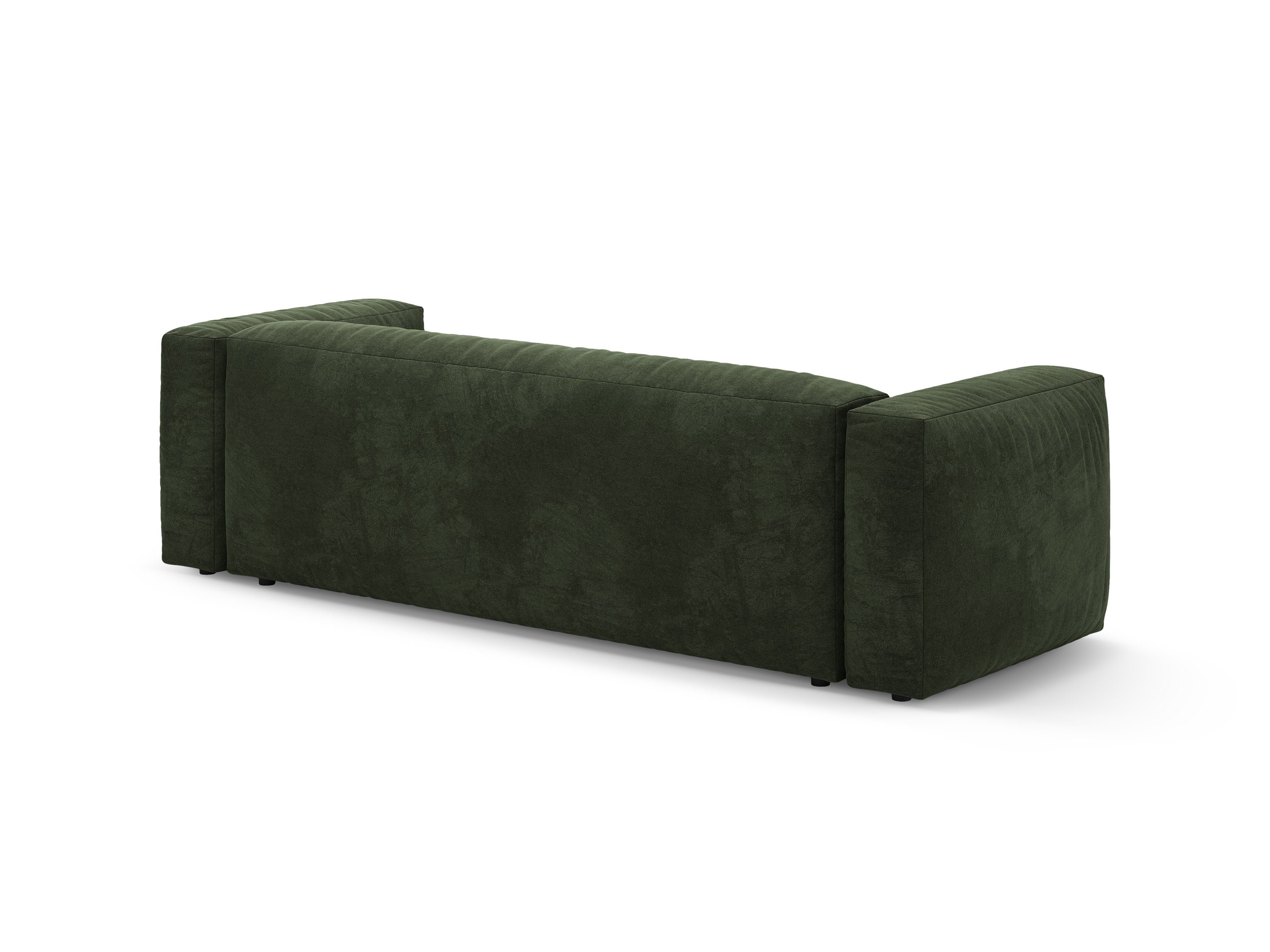 Sofa sametová 3-osobová s funkcí spaní MARTINA zelená