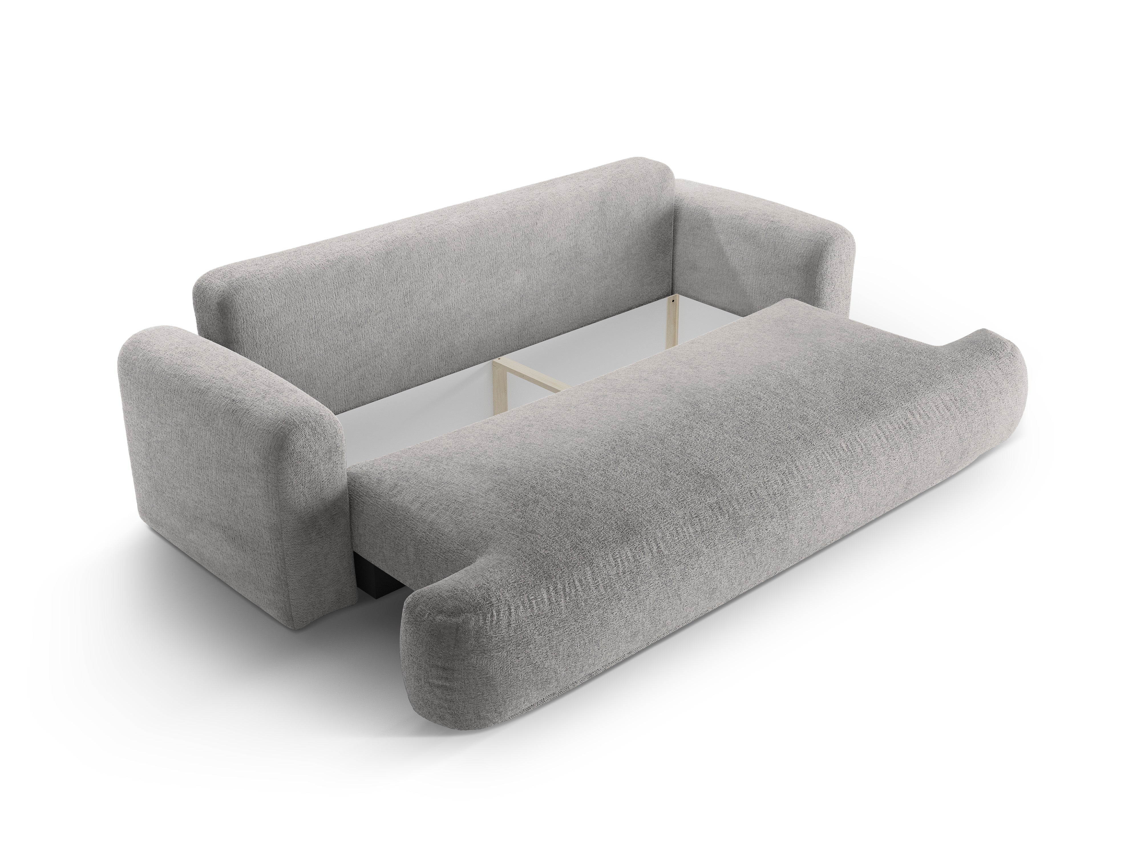 Pohovka s funkcí spaní ELLA světle šedá