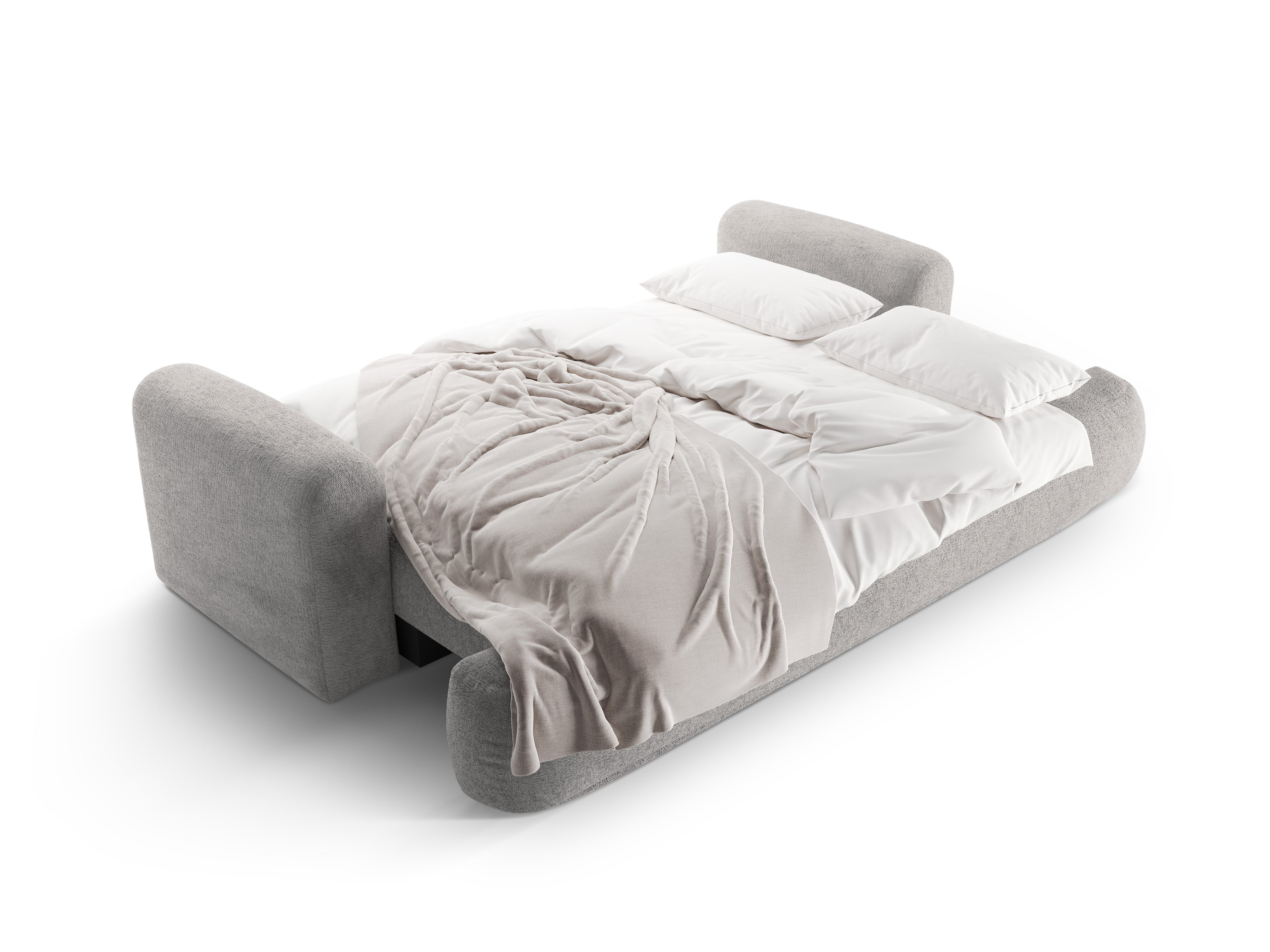 Pohovka s funkcí spaní ELLA světle šedá