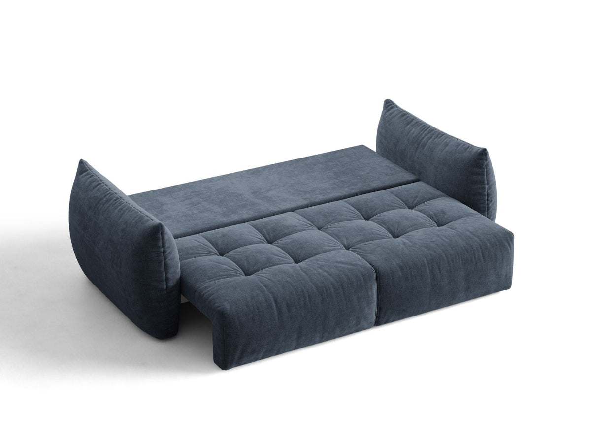 Sofa 3-osobowa z funkcją spania BLOOM granatowy – ujęcie 6