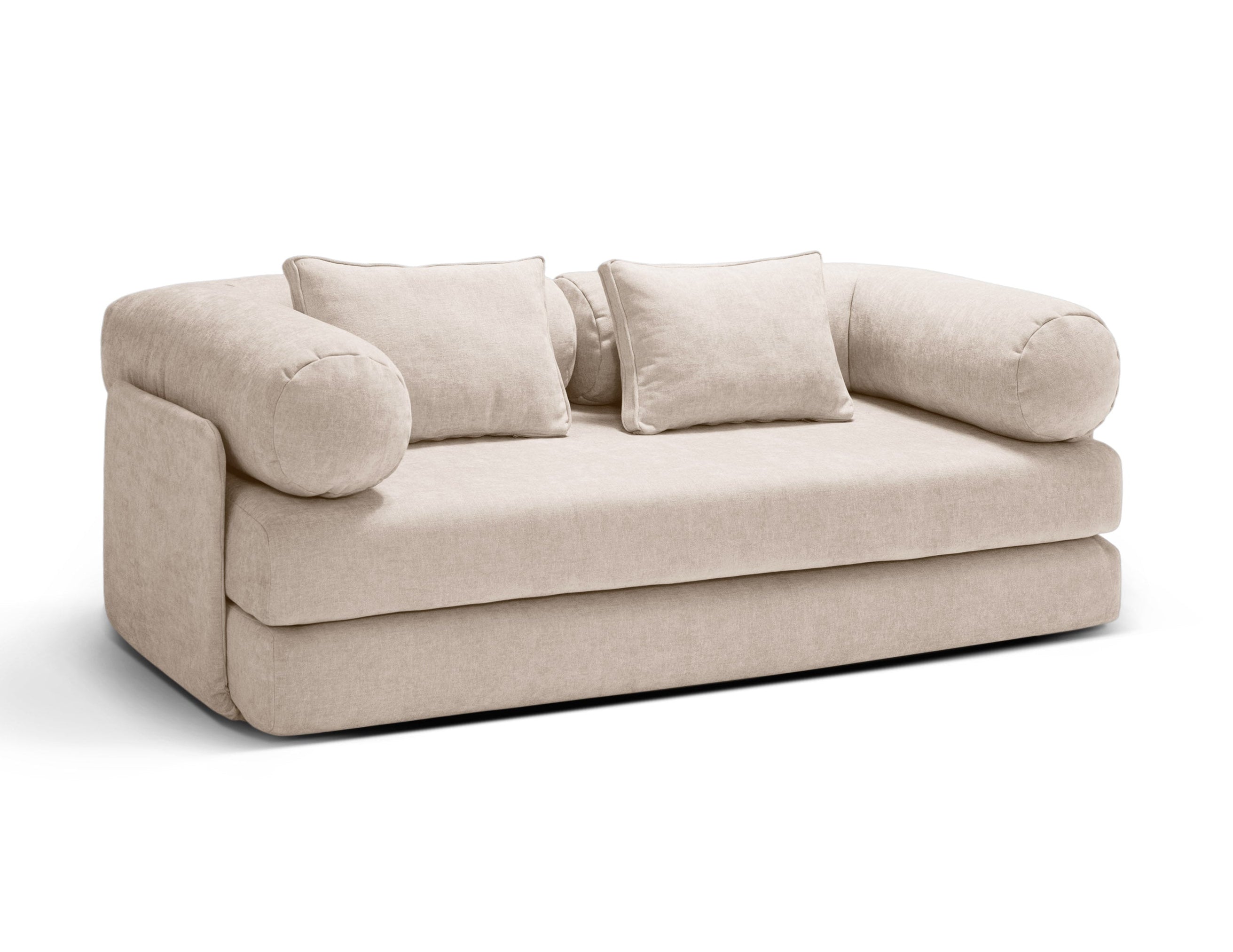 3-Seater Sofa with Sleeping Function DREAMY Beige