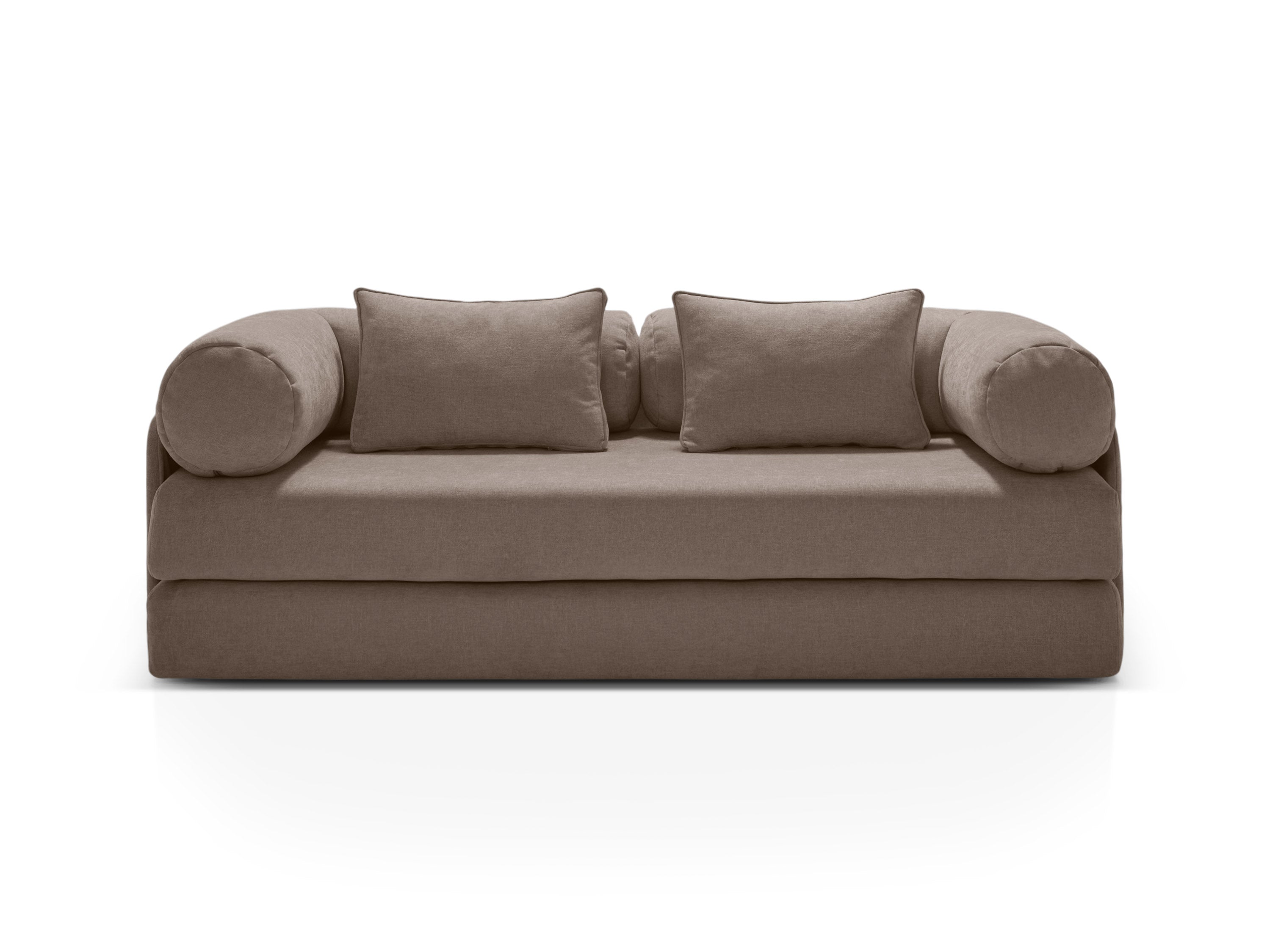 3-Seater Sofa with Sleeping Function DREAMY Cappuccino