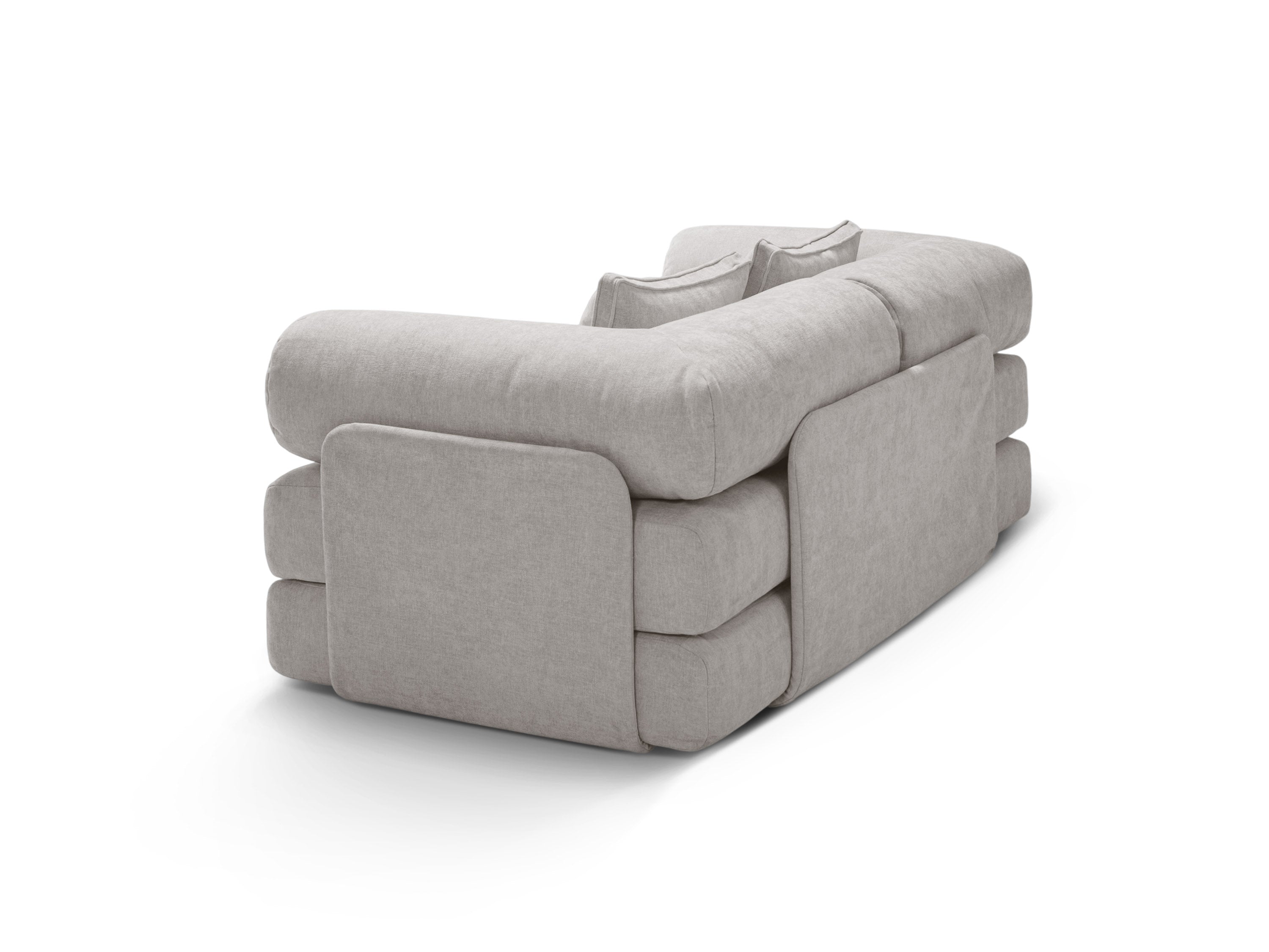 3-Seater Sofa with Sleeping Function DREAMY Light Grey