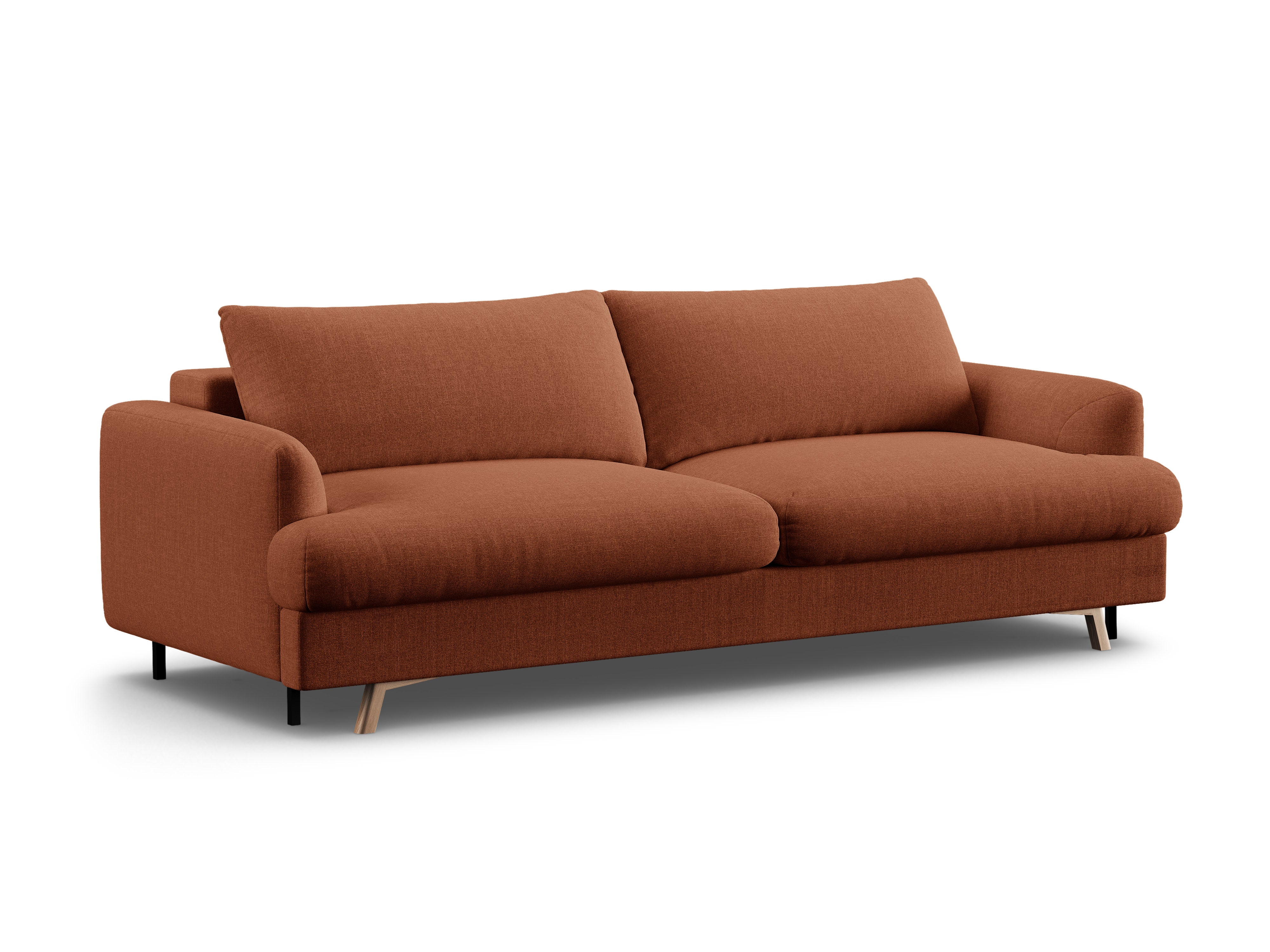 3-Seater Sofa with Sleeping Function NAOMI Brick