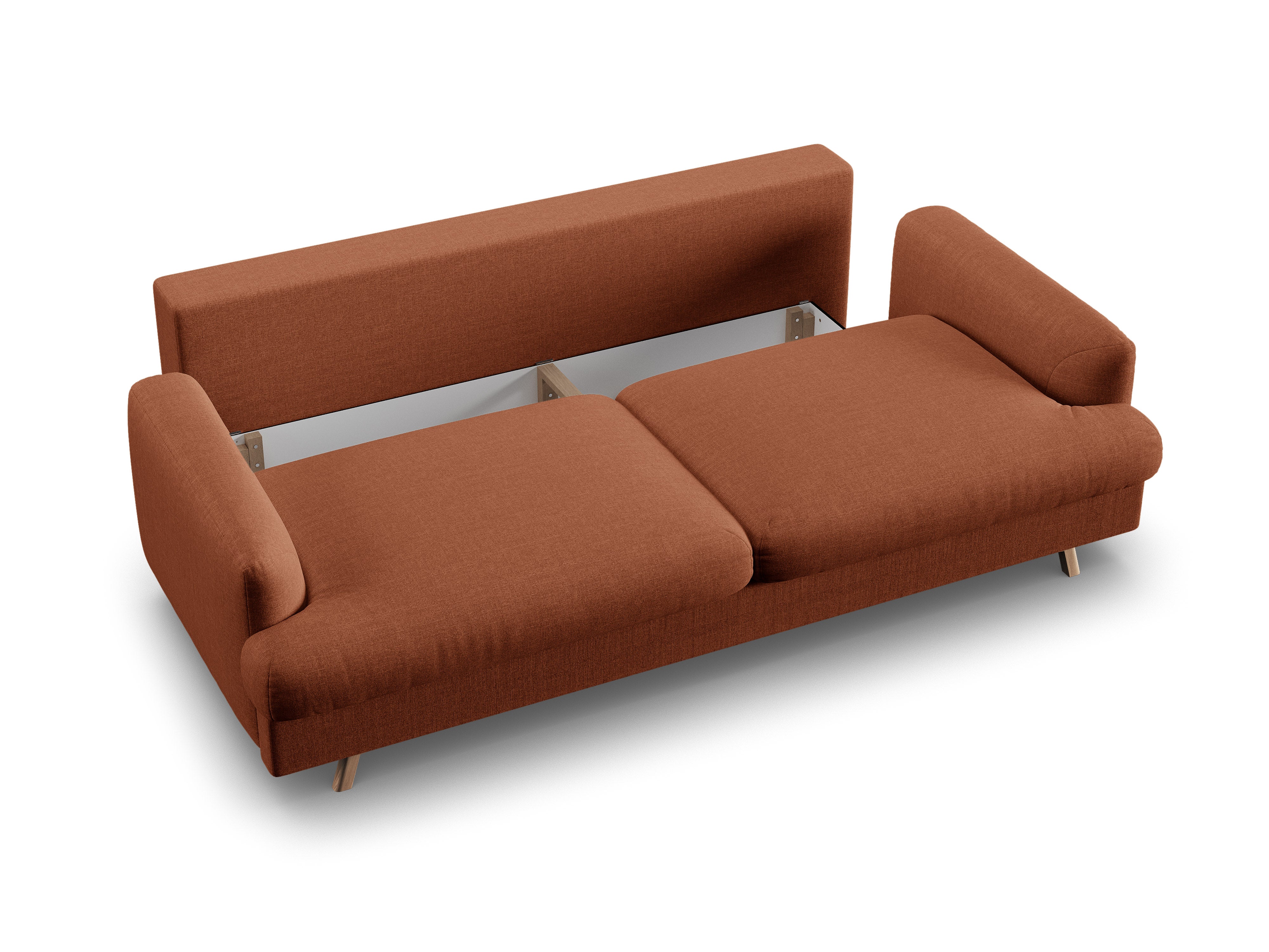 3-Seater Sofa with Sleeping Function NAOMI Brick