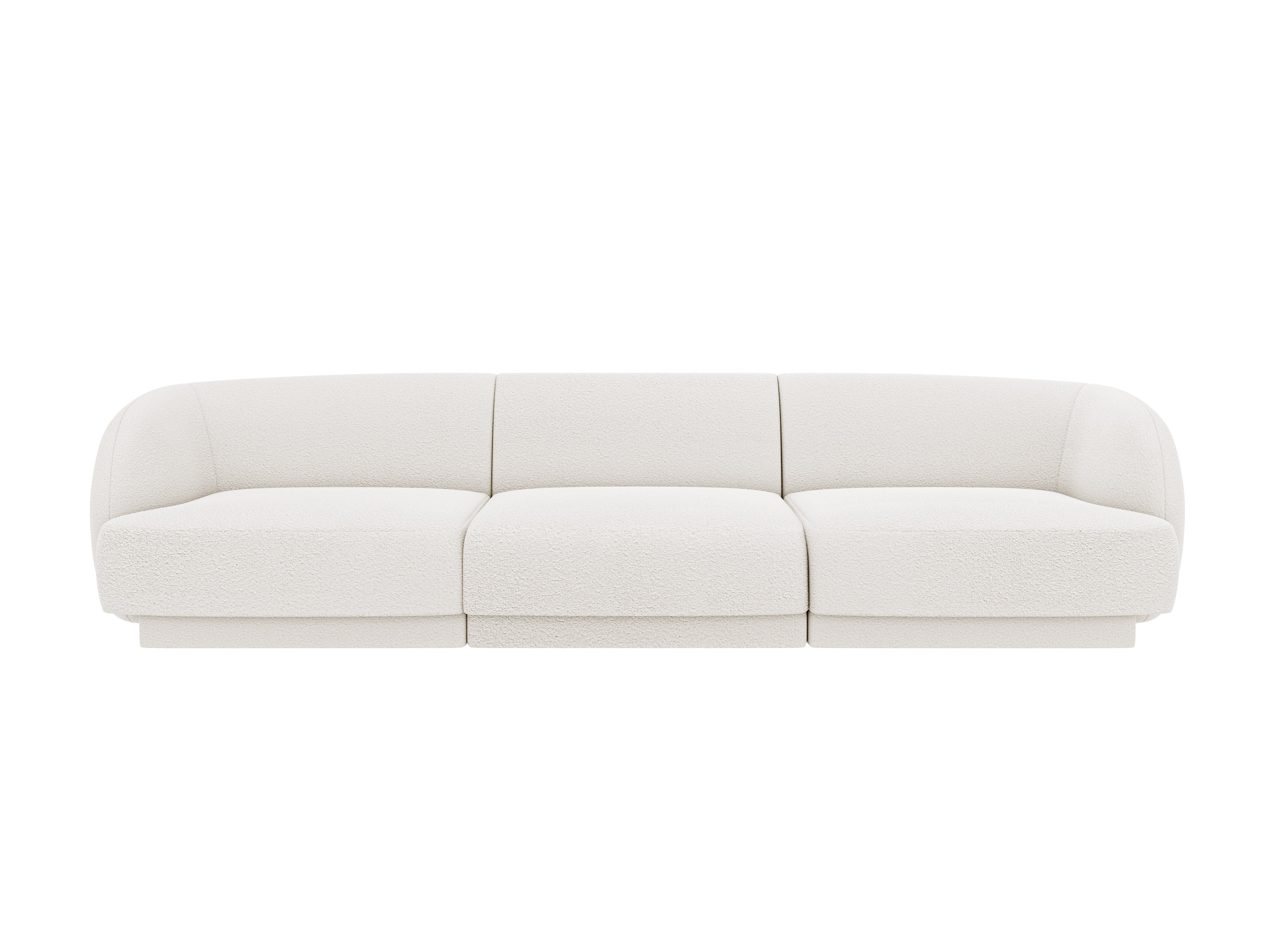 Sofa pro 3 osoby MILEY bílý boucle