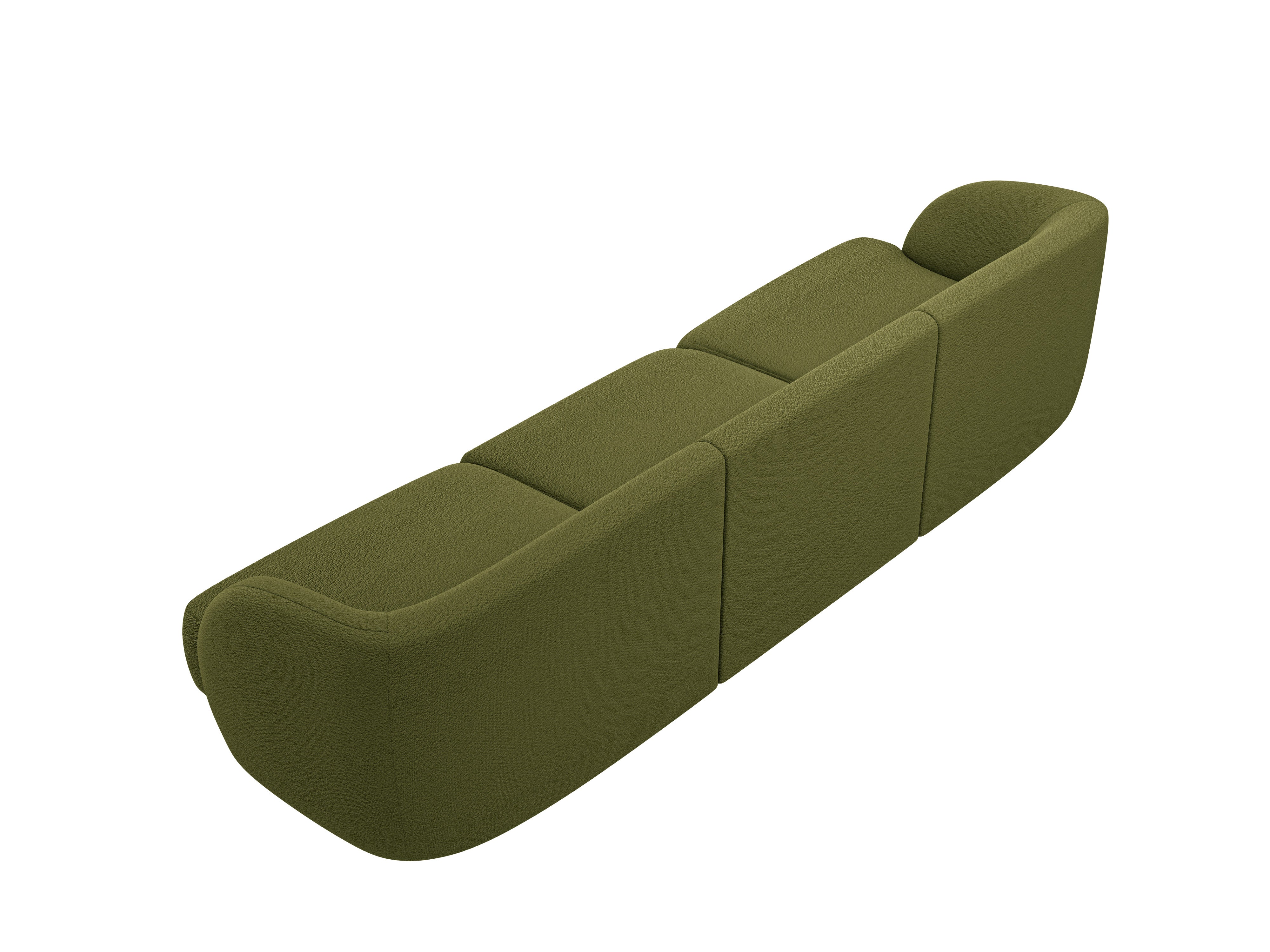 Sofa pro 3 osoby MILEY zelená boucle