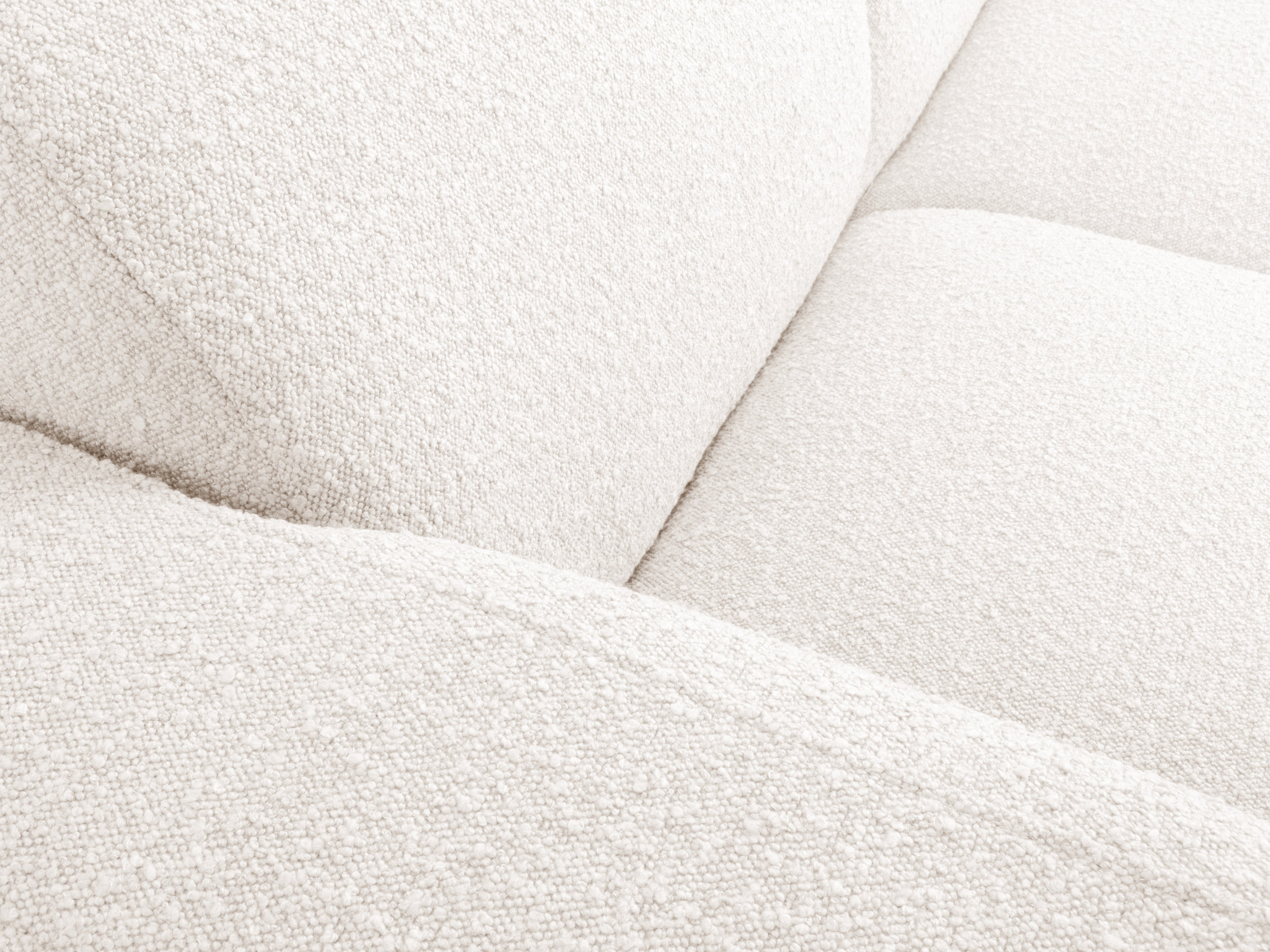 Sofa w tkaninie boucle 3-osobowa MOLINO biały – Micadoni
