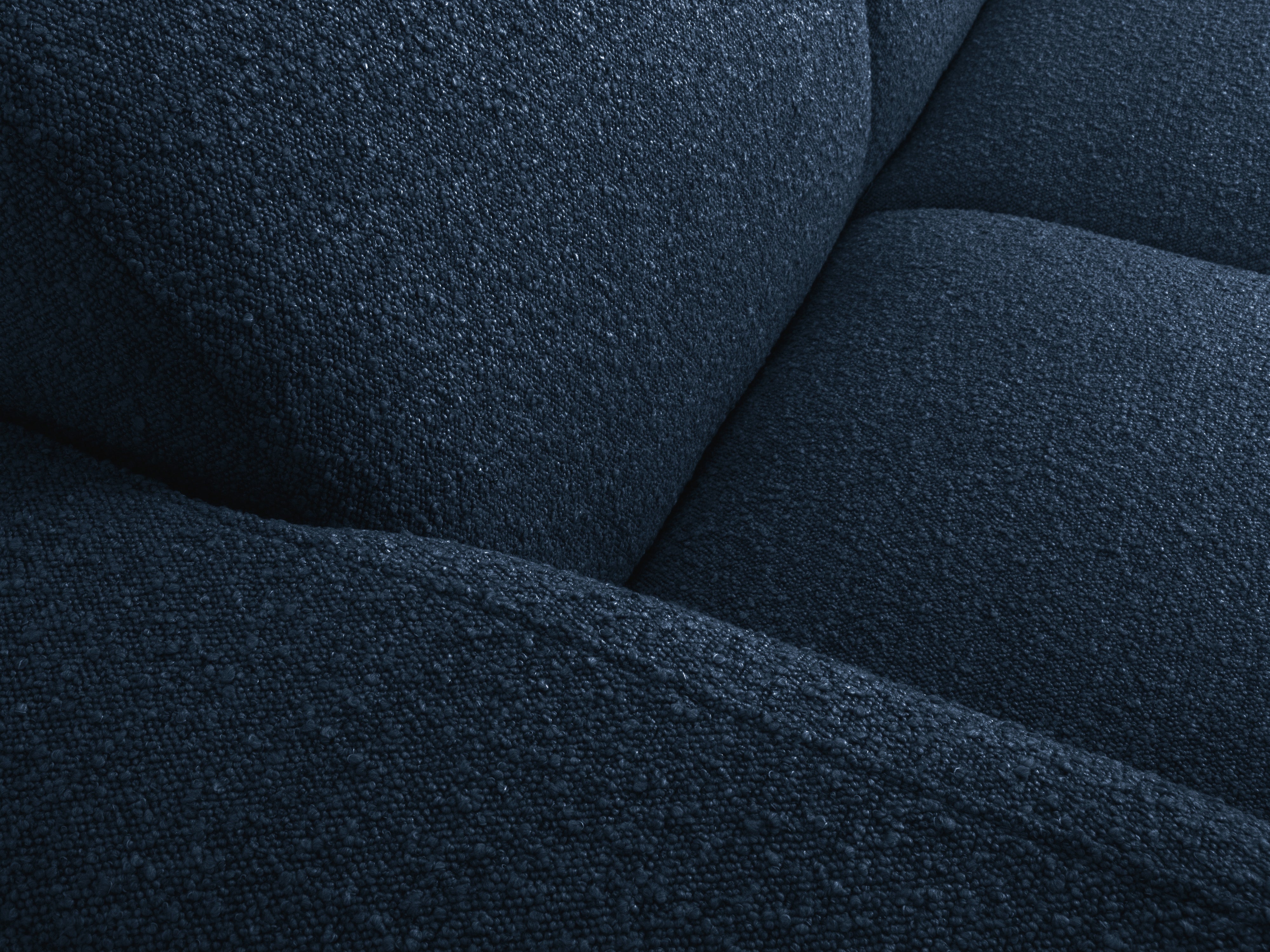 Sofa w tkaninie boucle 3-osobowa MOLINO granatowy Micadoni Eye on Design