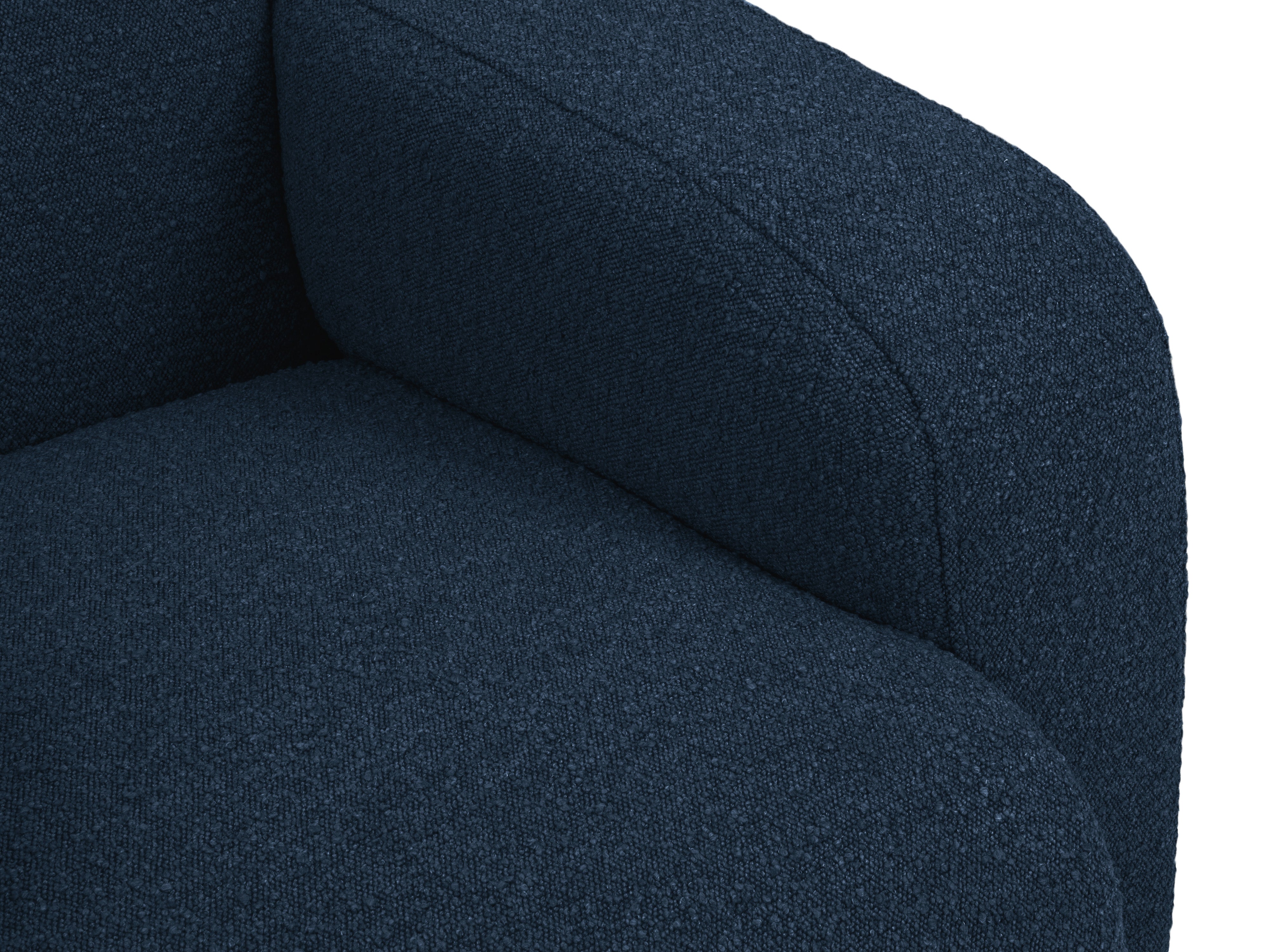 Sofa w tkaninie boucle 3-osobowa MOLINO granatowy Micadoni Eye on Design