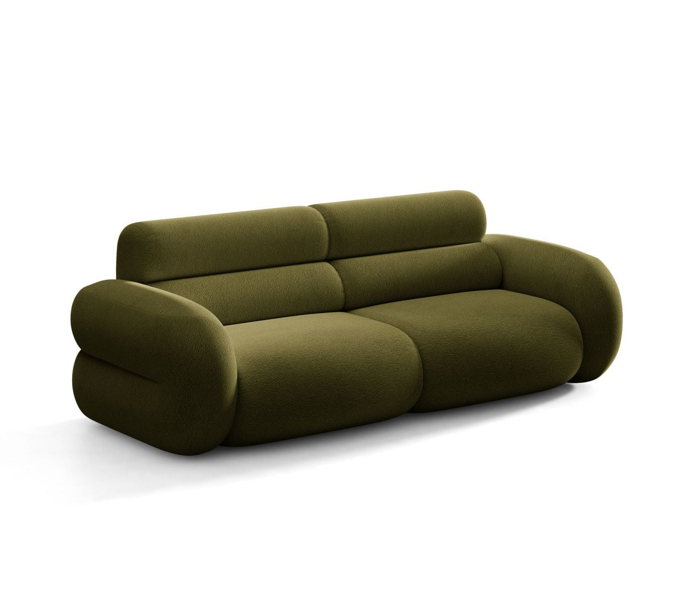 Sofa pro 3 osoby NEO v olivovém boucle.