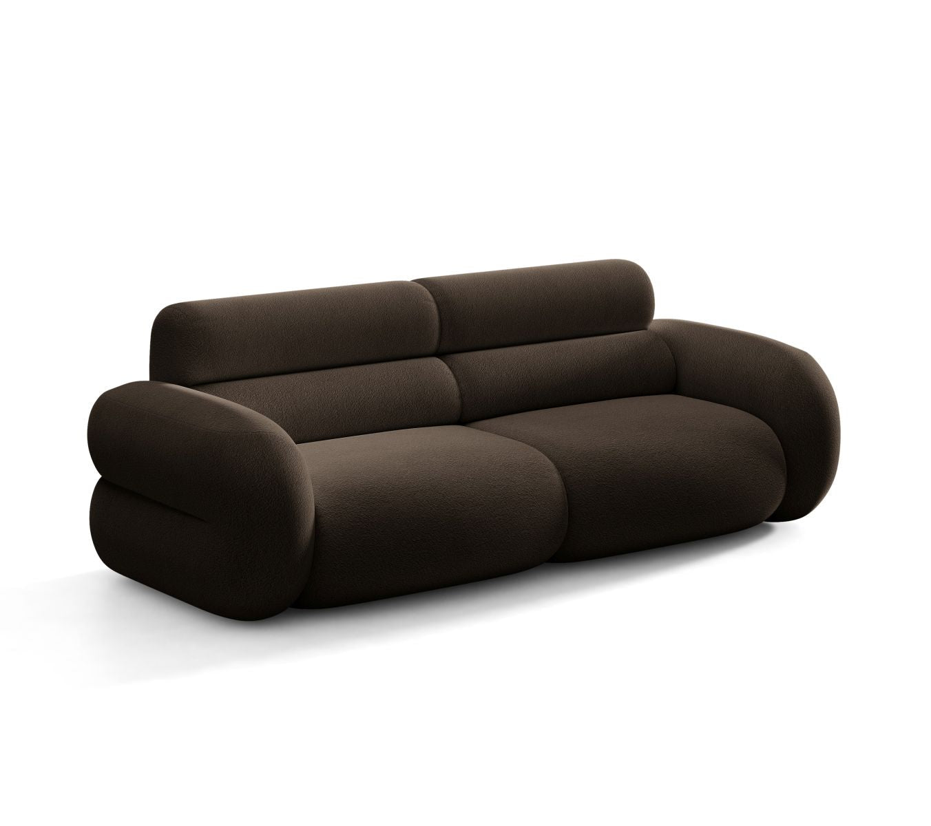 Pohovka pro 3 osoby NEO hnědá boucle