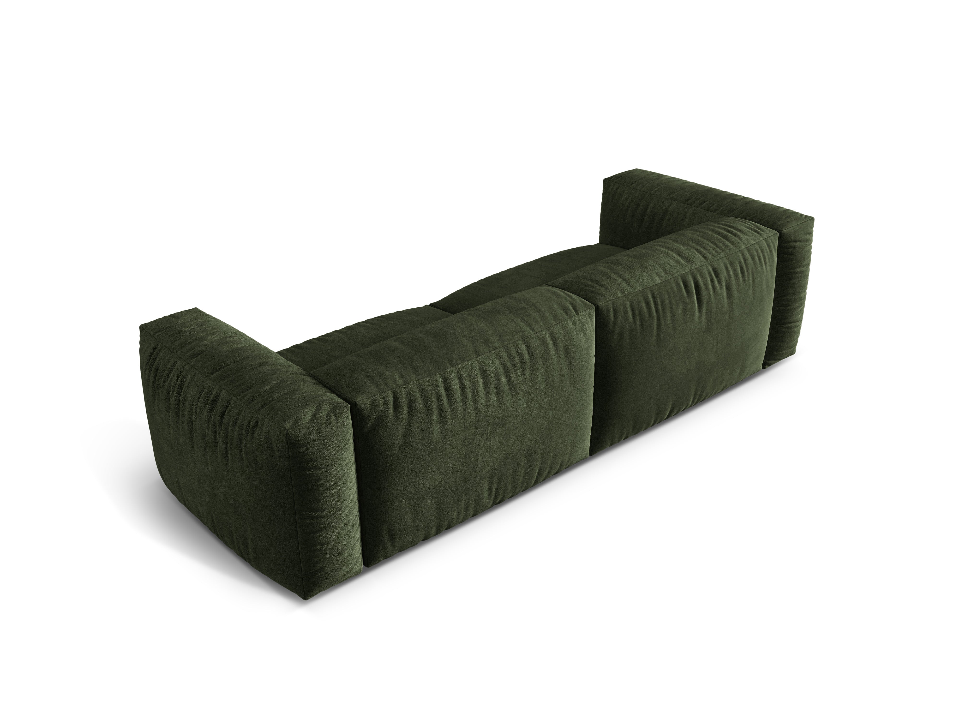 Sofa sametová 3-osobová MARTINA zelená