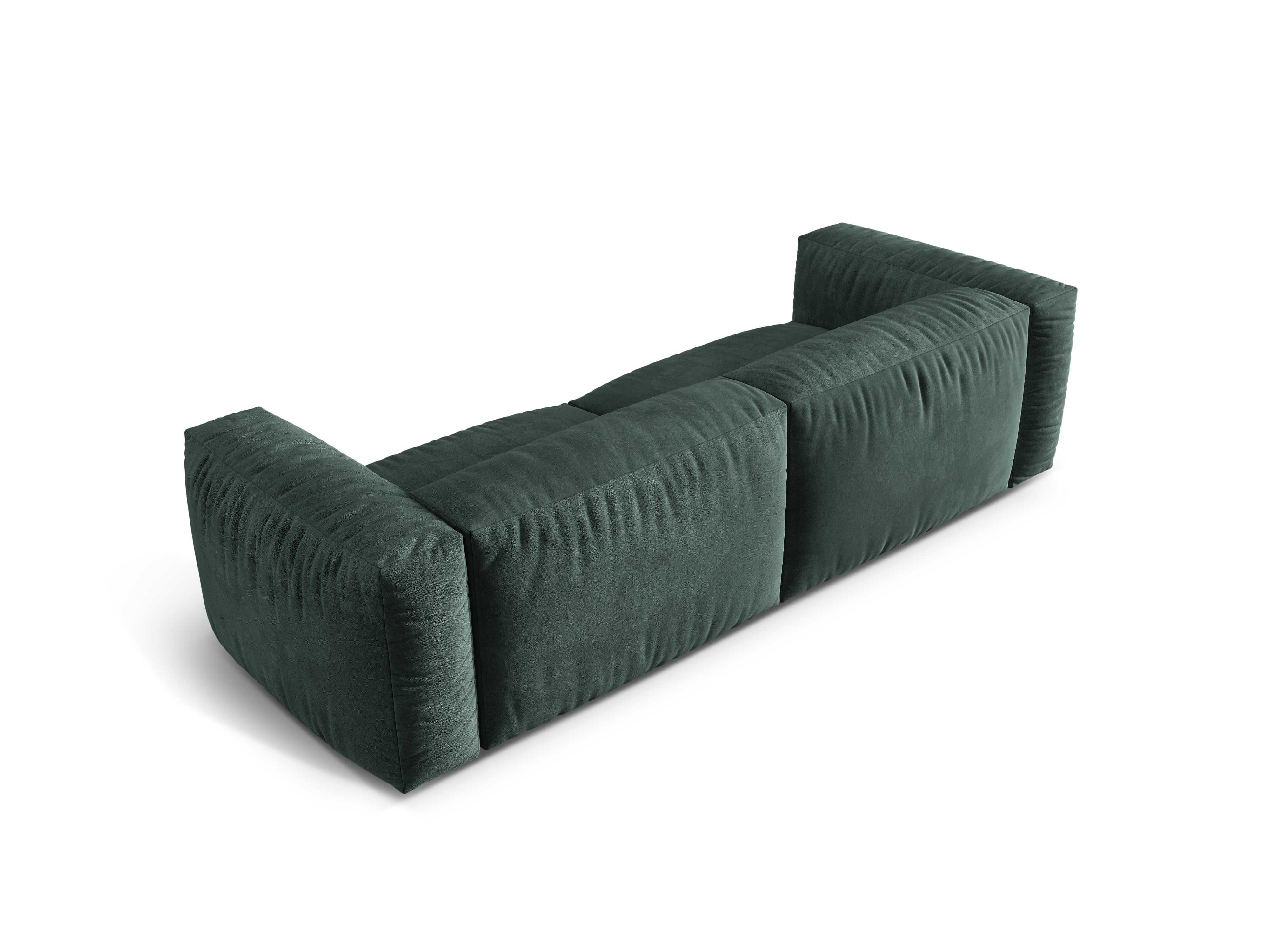 Sofa sametová 3-osobová MARTINA petrol