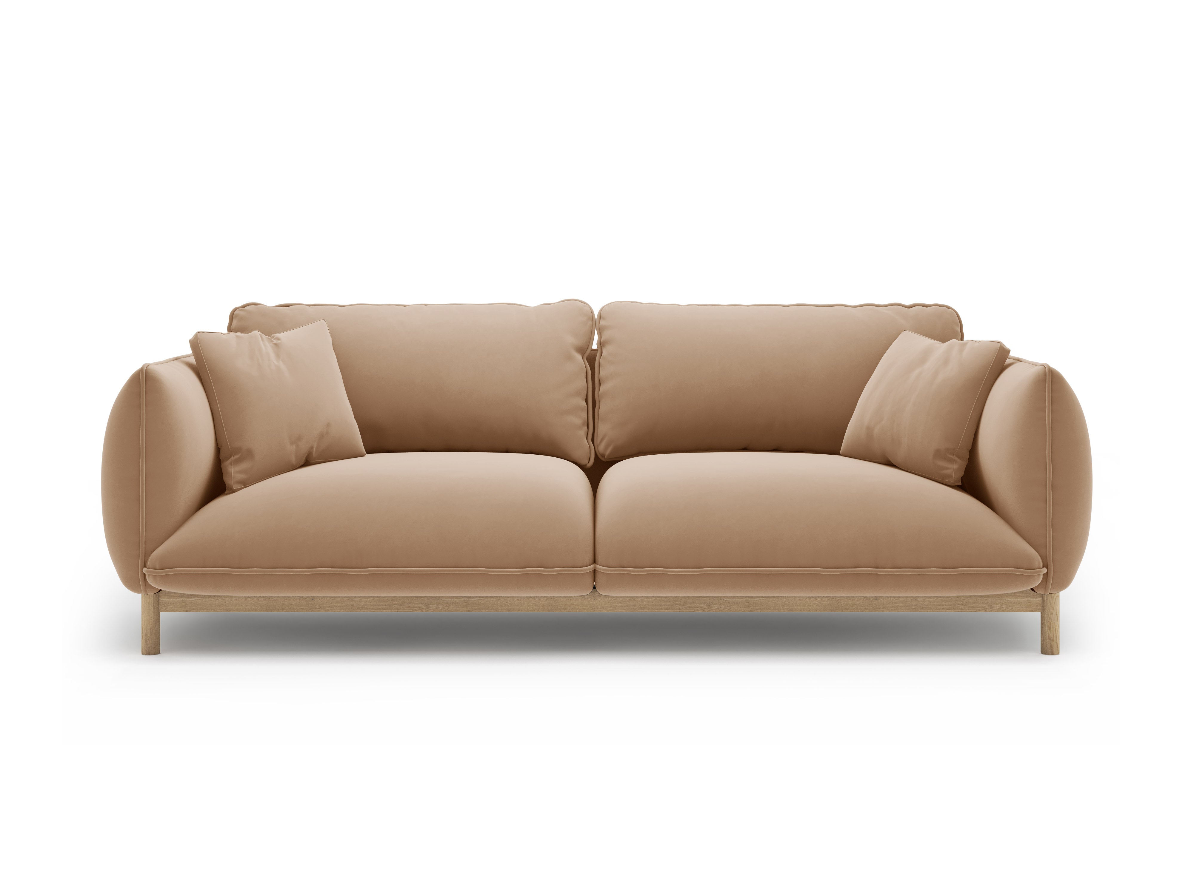 Sofa sametová 3-osobová ADA písková