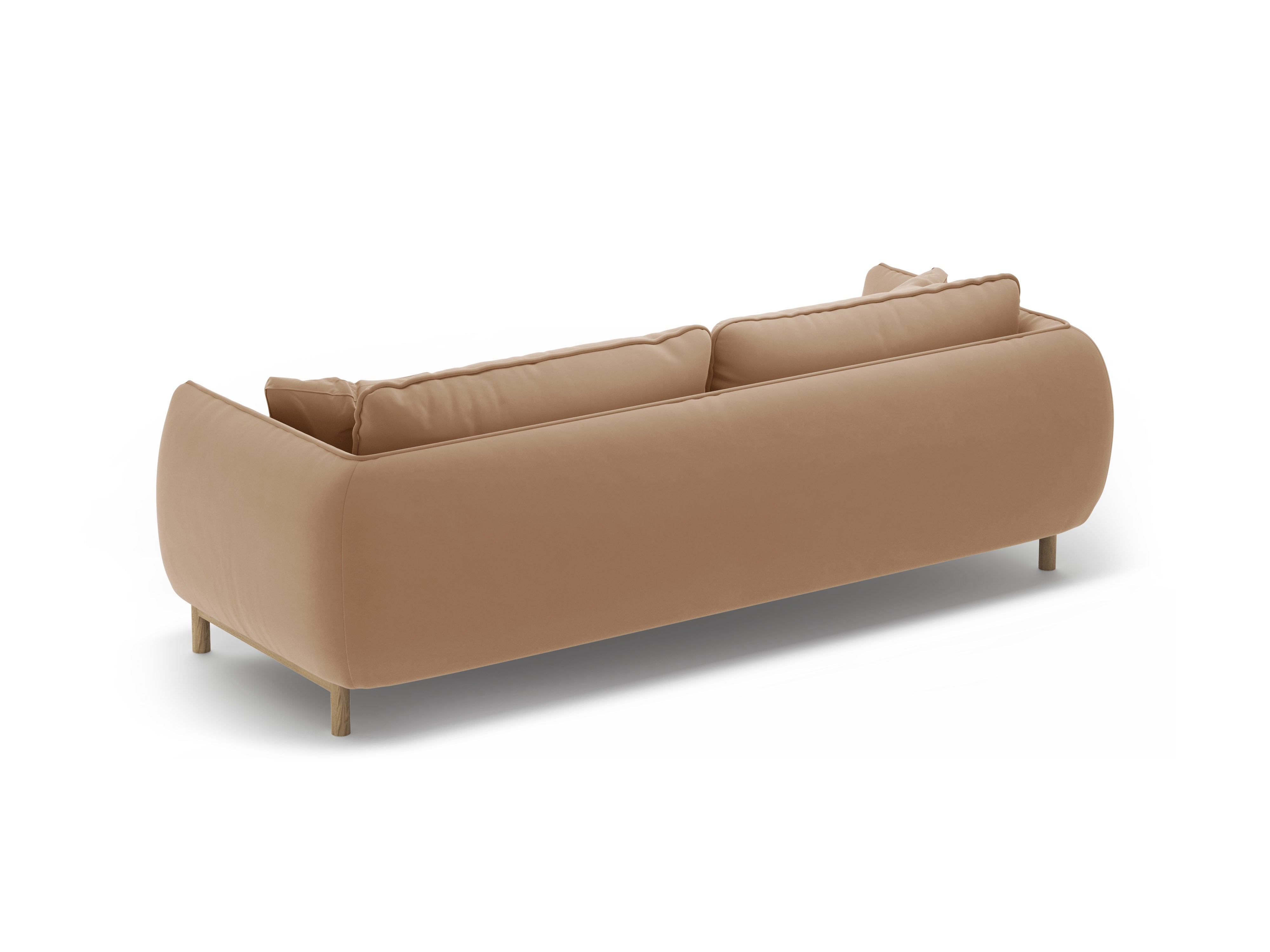 Sofa sametová 3-osobová ADA písková