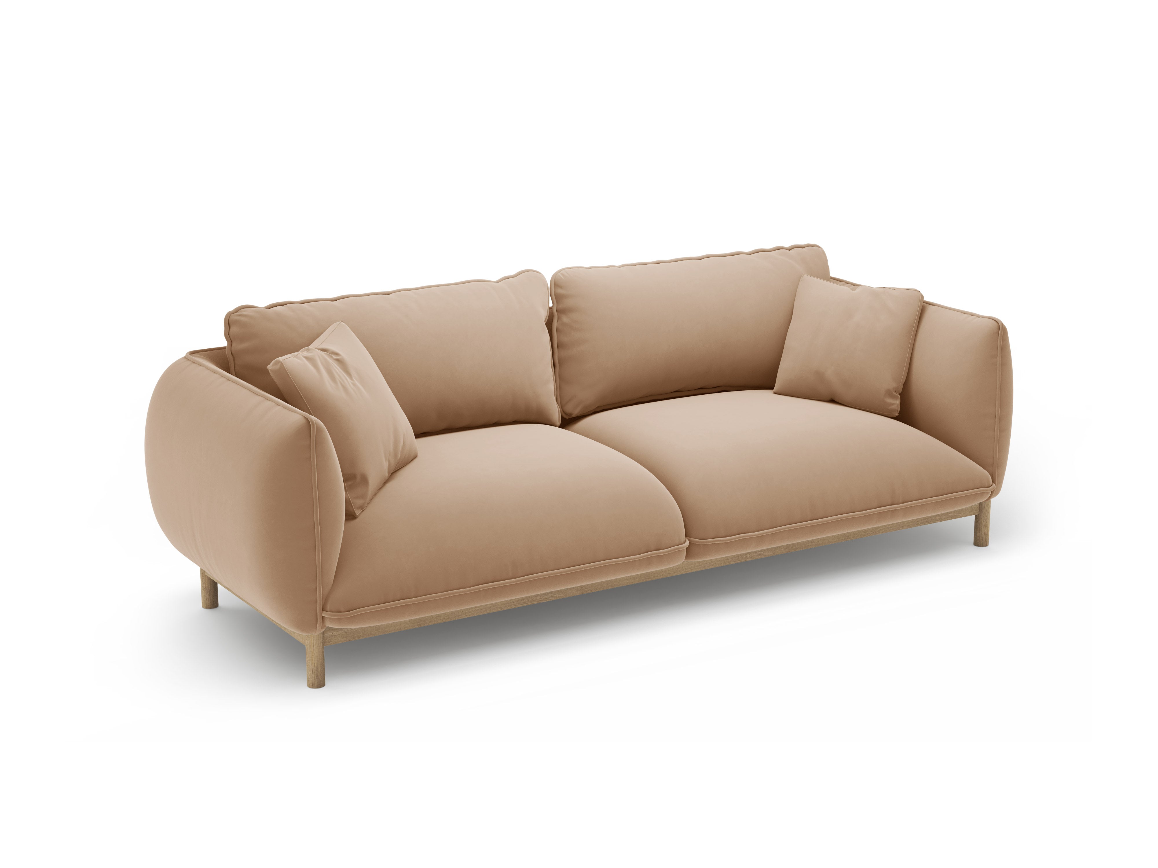 Sofa sametová 3-osobová ADA písková