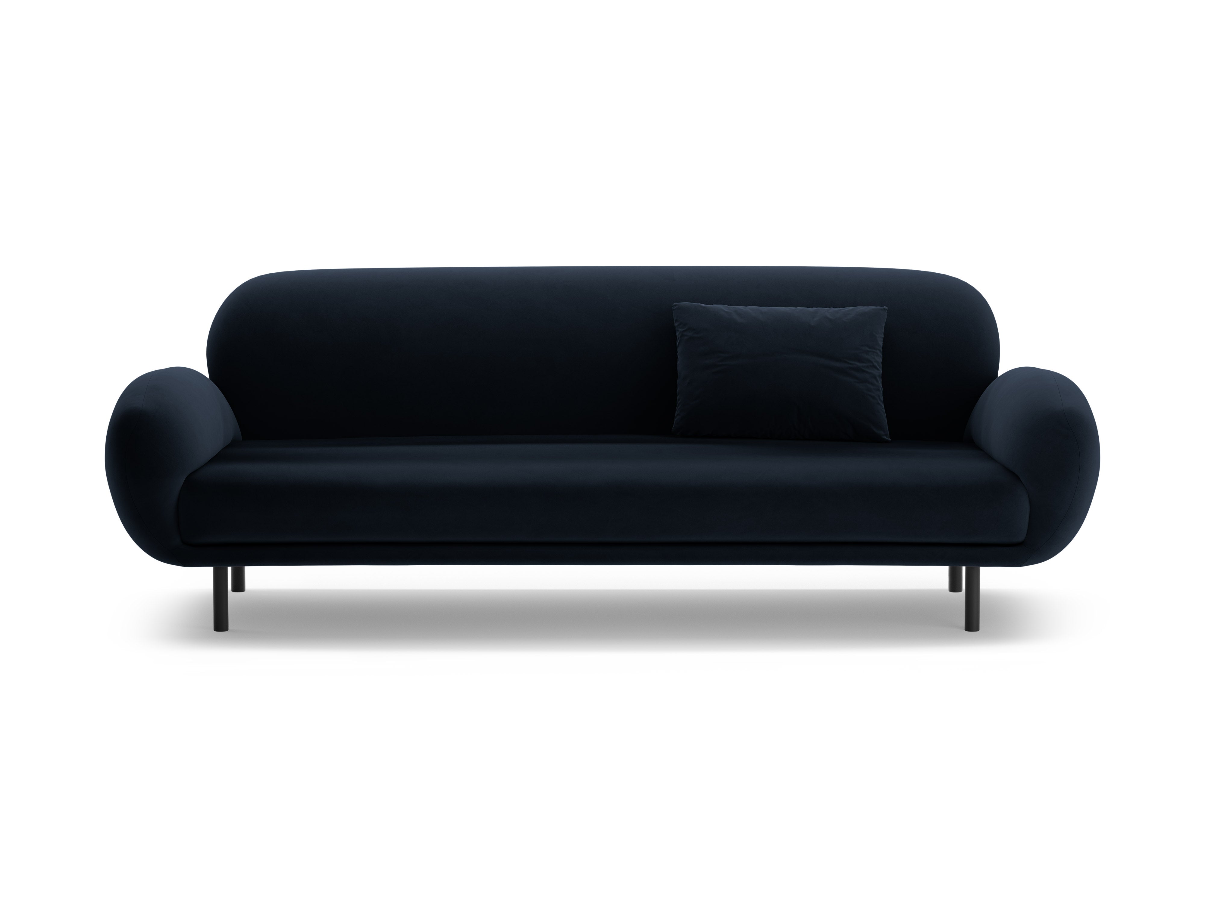 Sofa sametová 3-osobová POPPY královská modrá