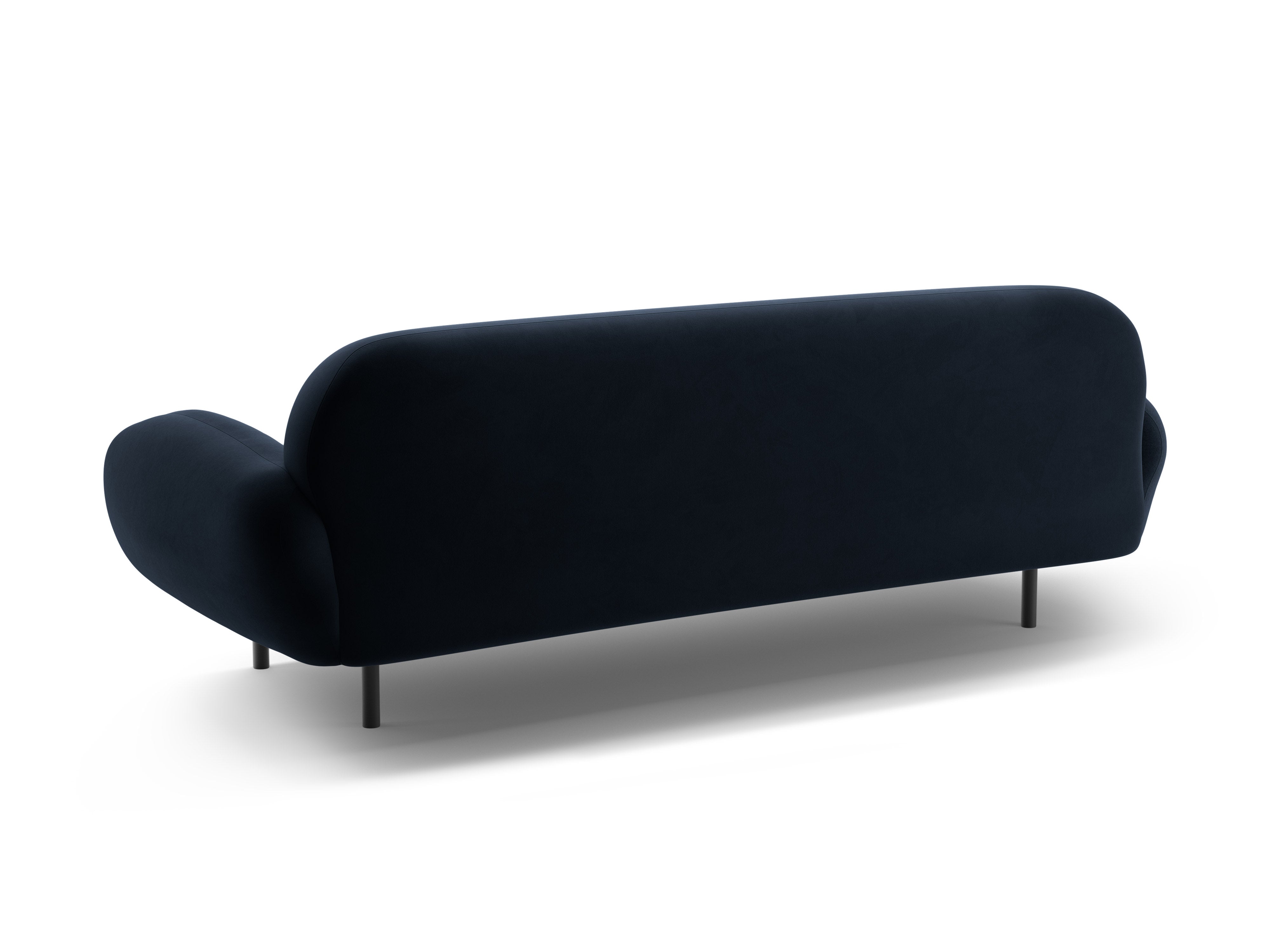 Sofa sametová 3-osobová POPPY královská modrá