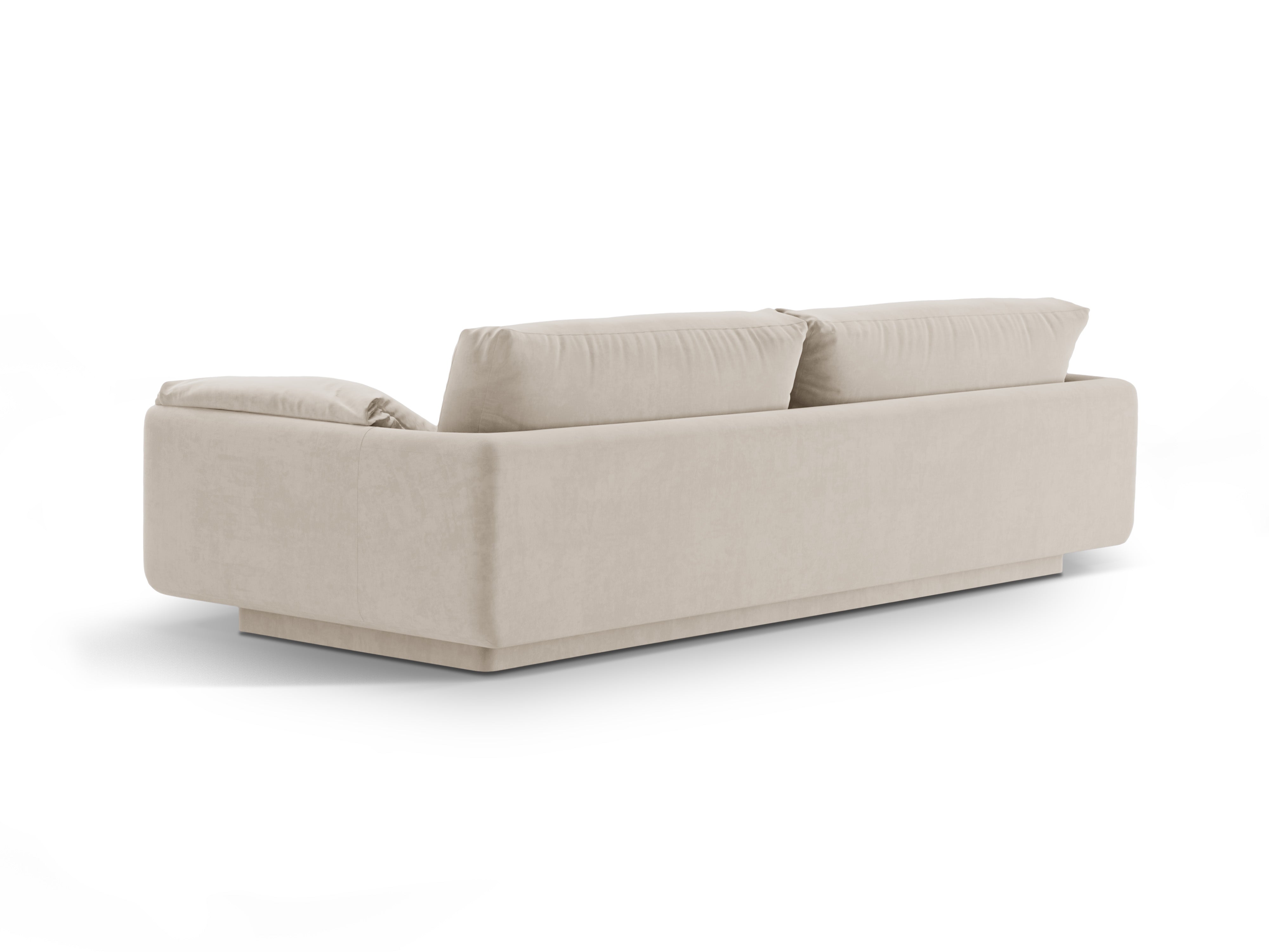 Sofa sametová 3-osobová TORINO ecru