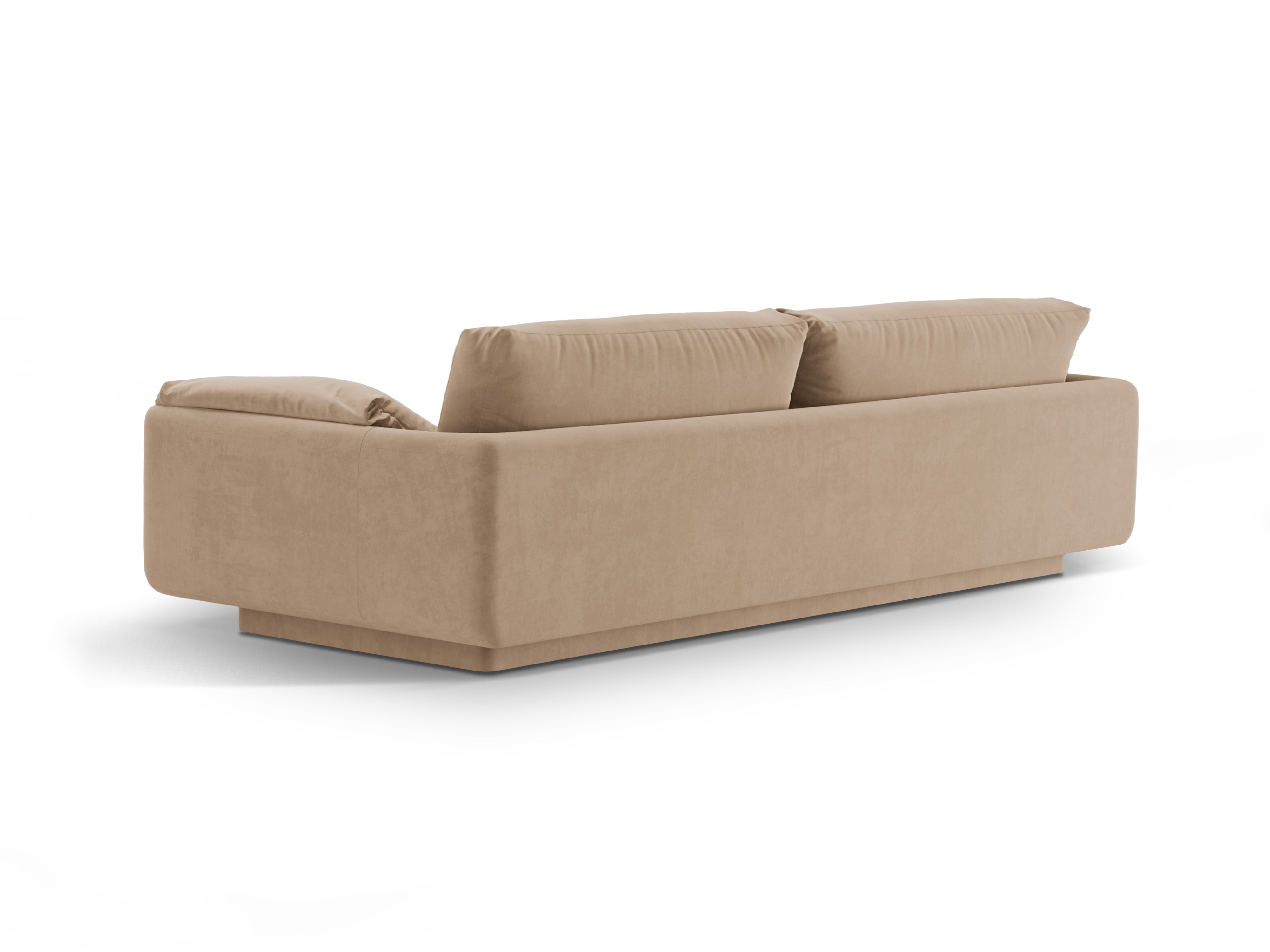 Sofa sametová 3-osobová TORINO písková - Poekspozice