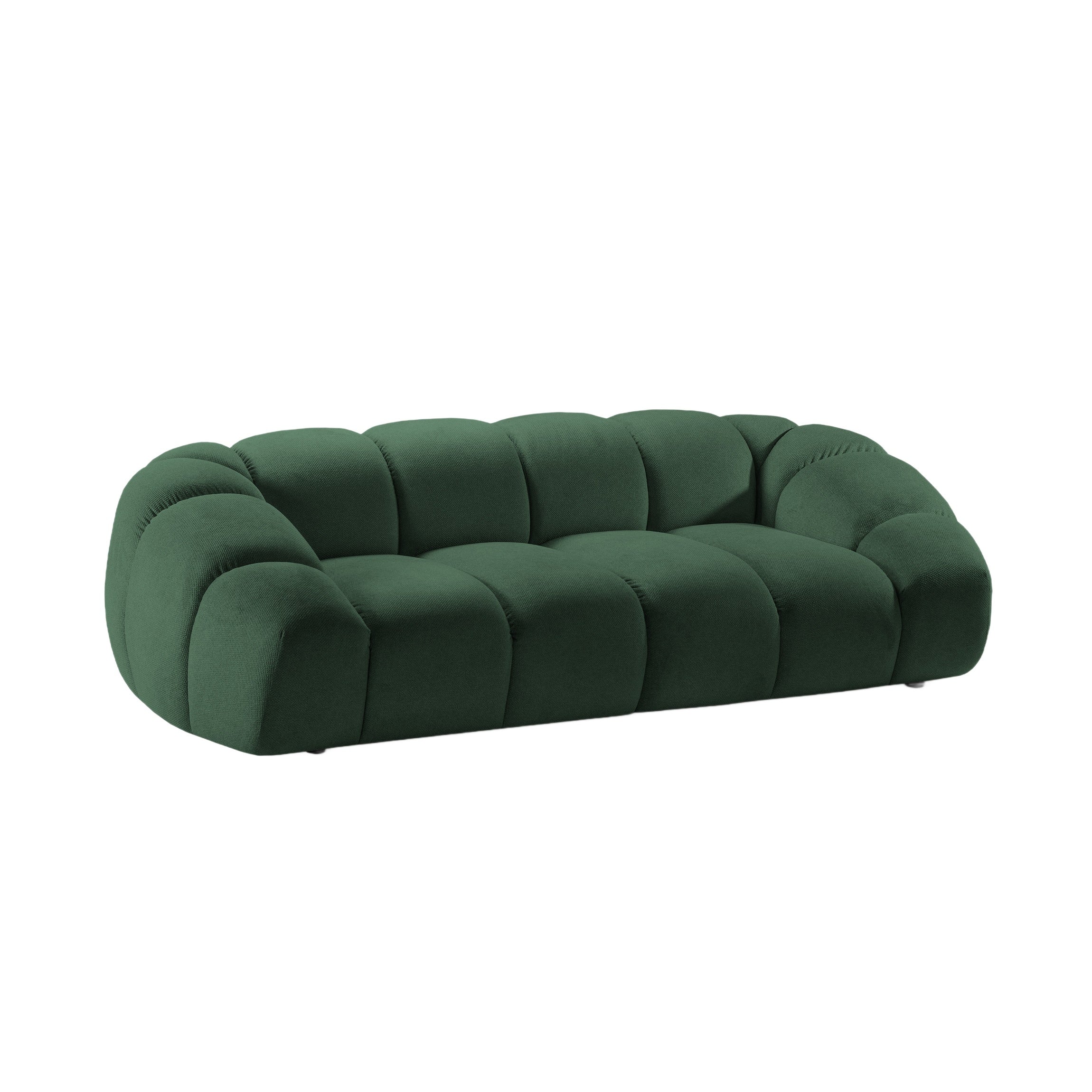 3-seater Sofa DIANA dark green chenille