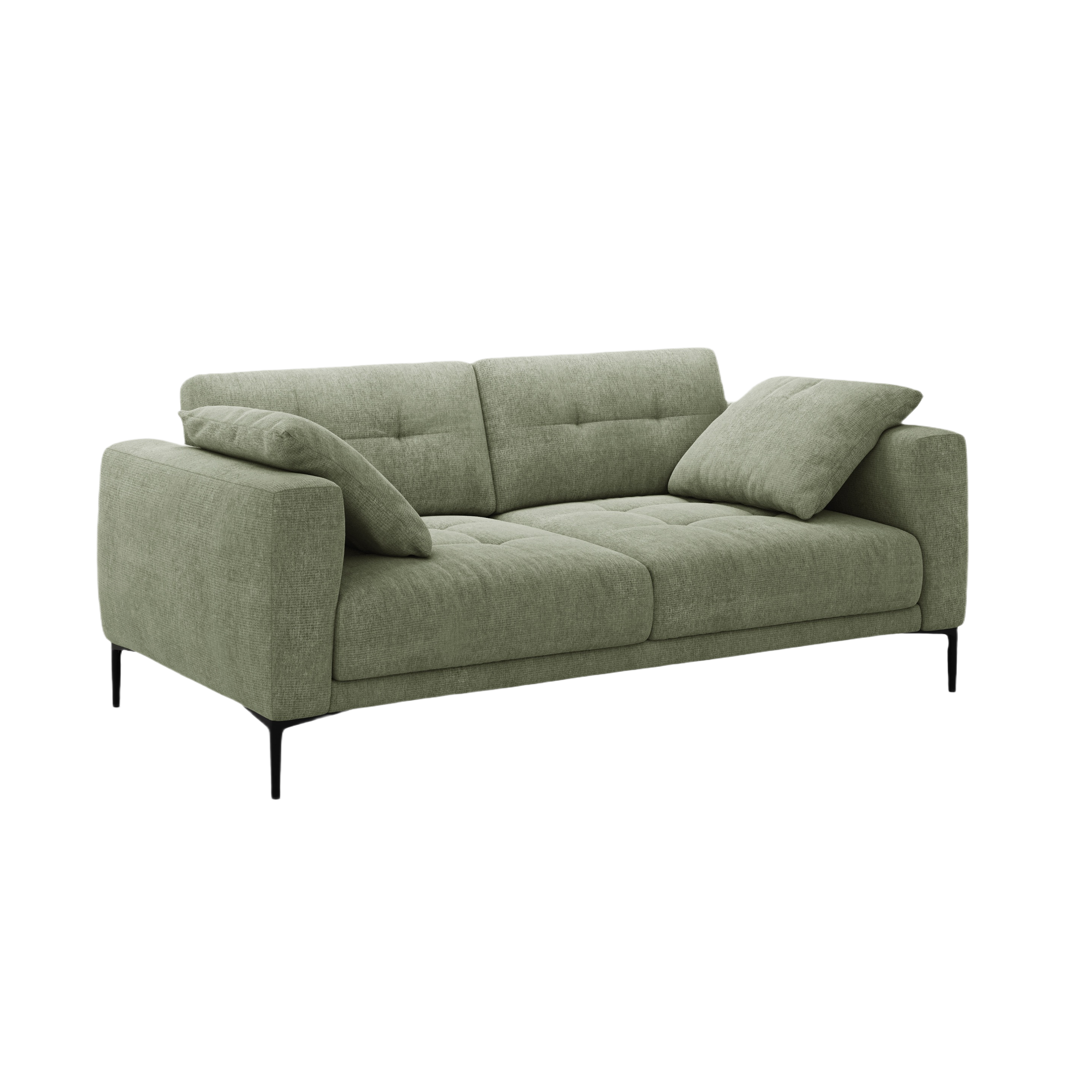 Sofa 3-osobowa BEMY oliwkowy szenil – Micadoni