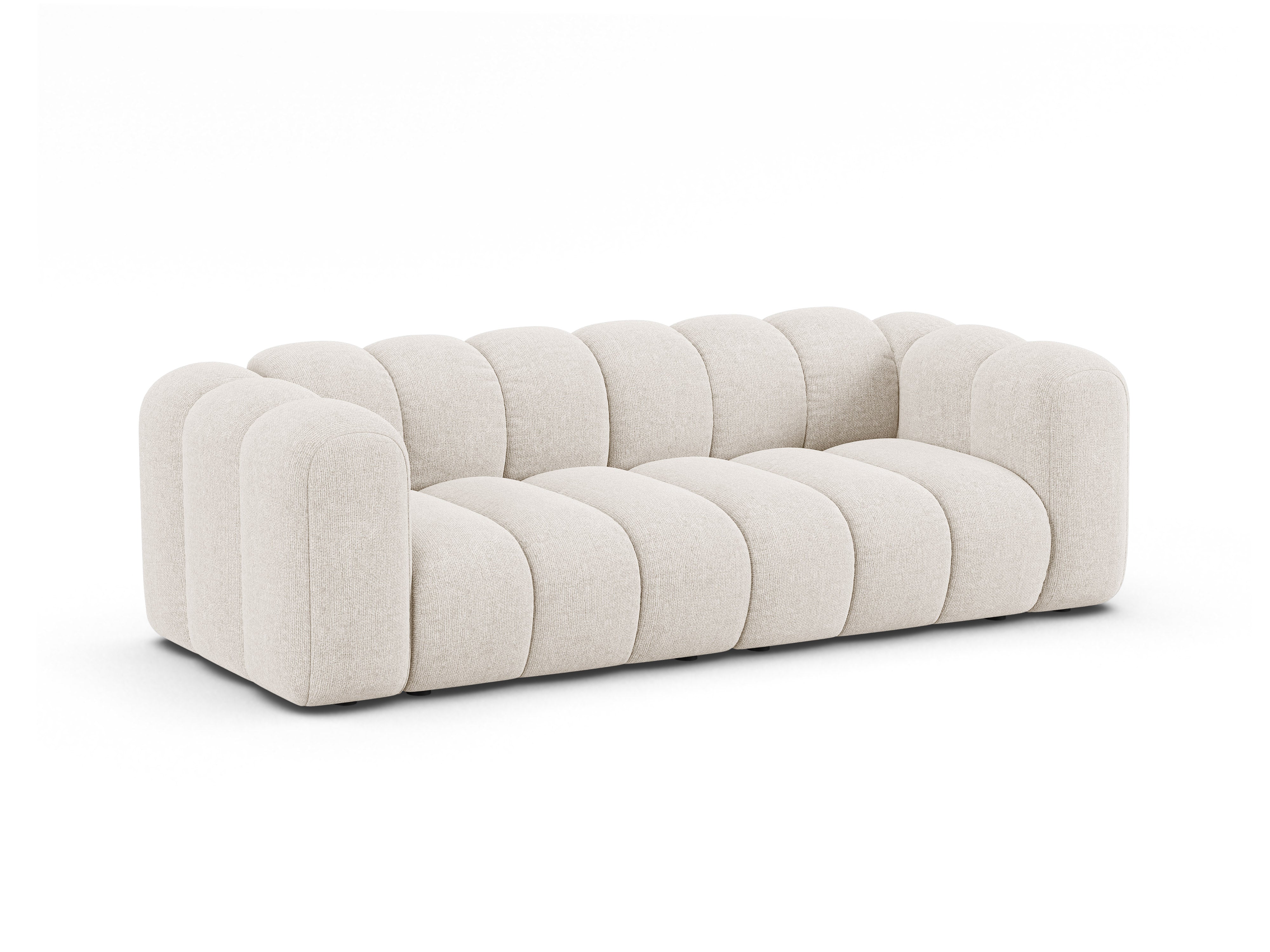 3-seater Sofa LUPINE light beige chenille