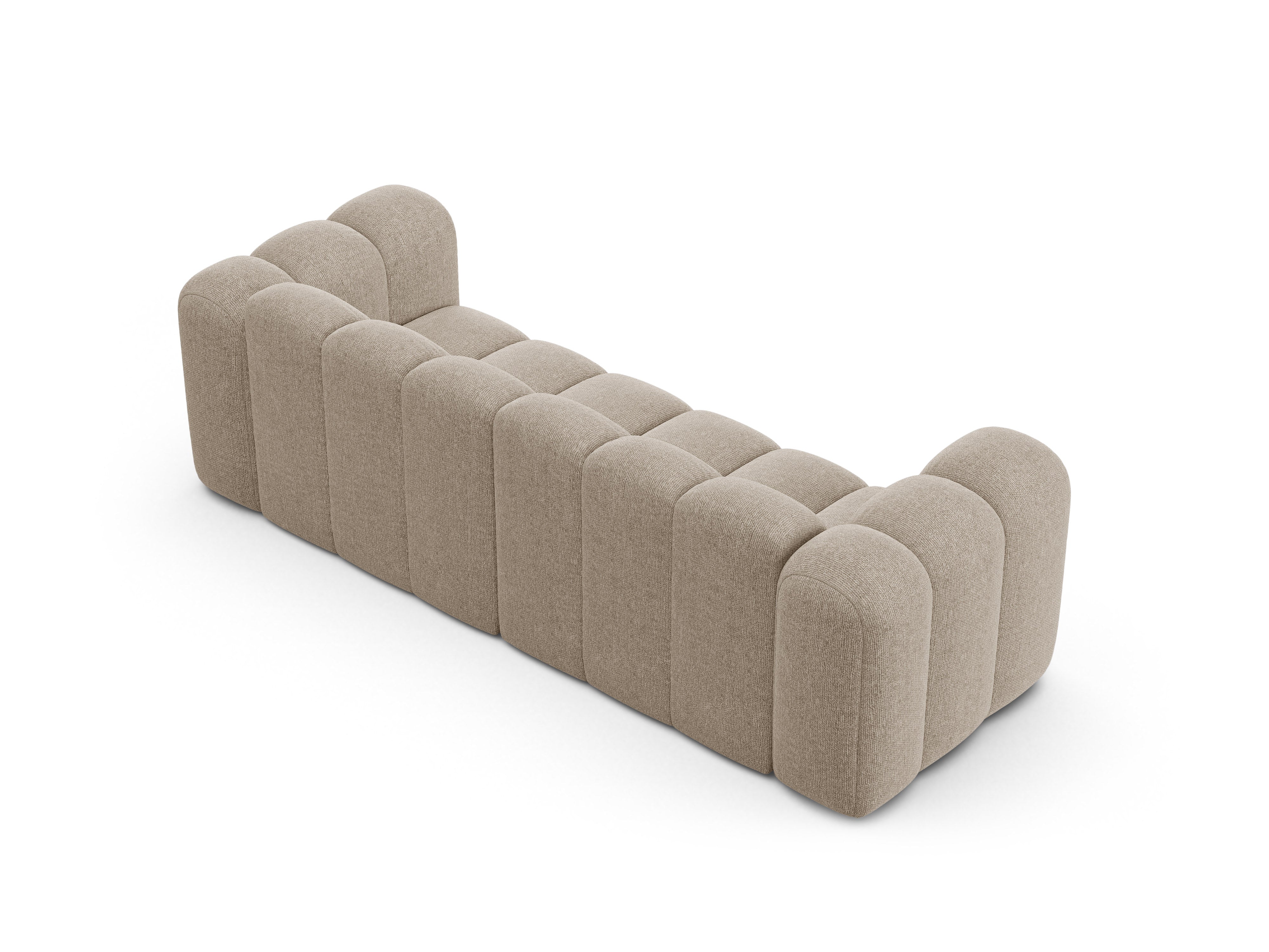 3-seater Sofa LUPINE beige chenille