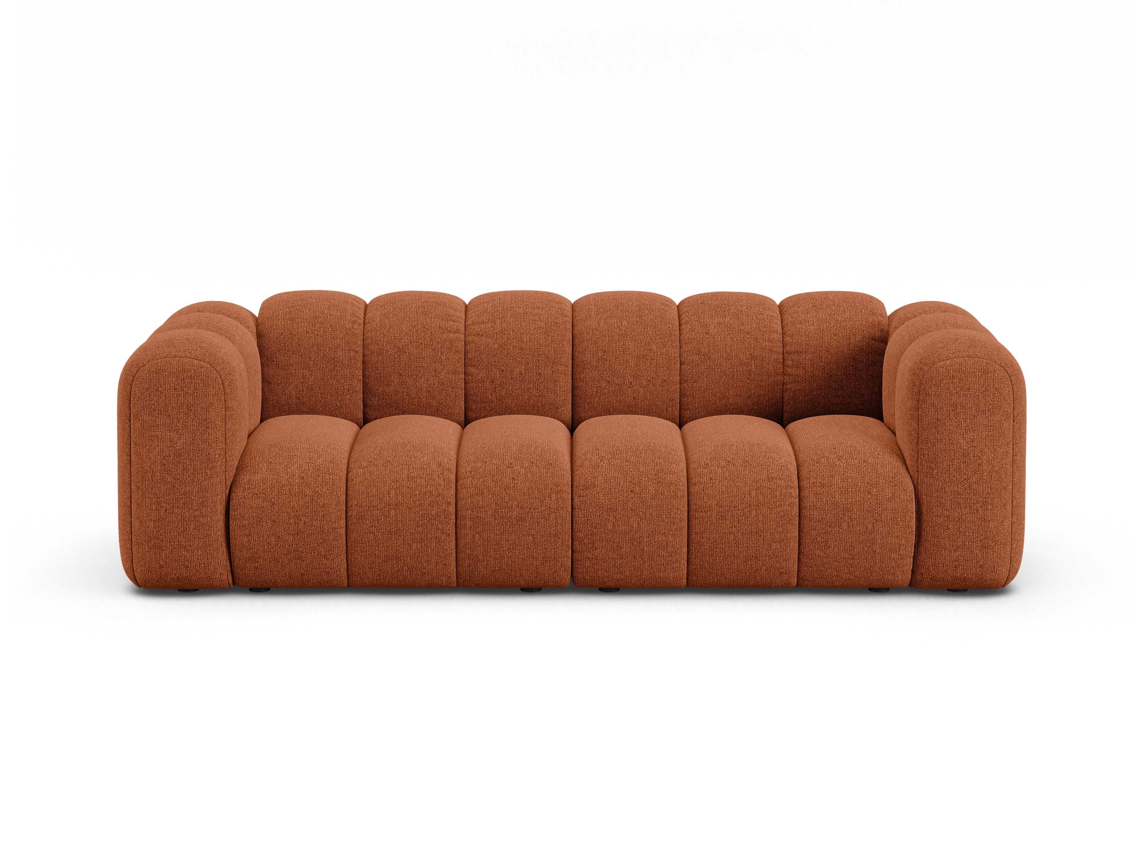 3-seater Sofa LUPINE brick chenille