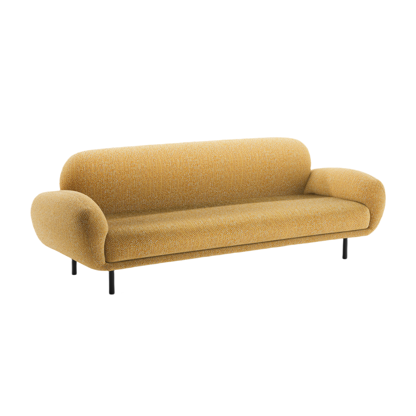 3-seater Sofa POPPY mustard chenille