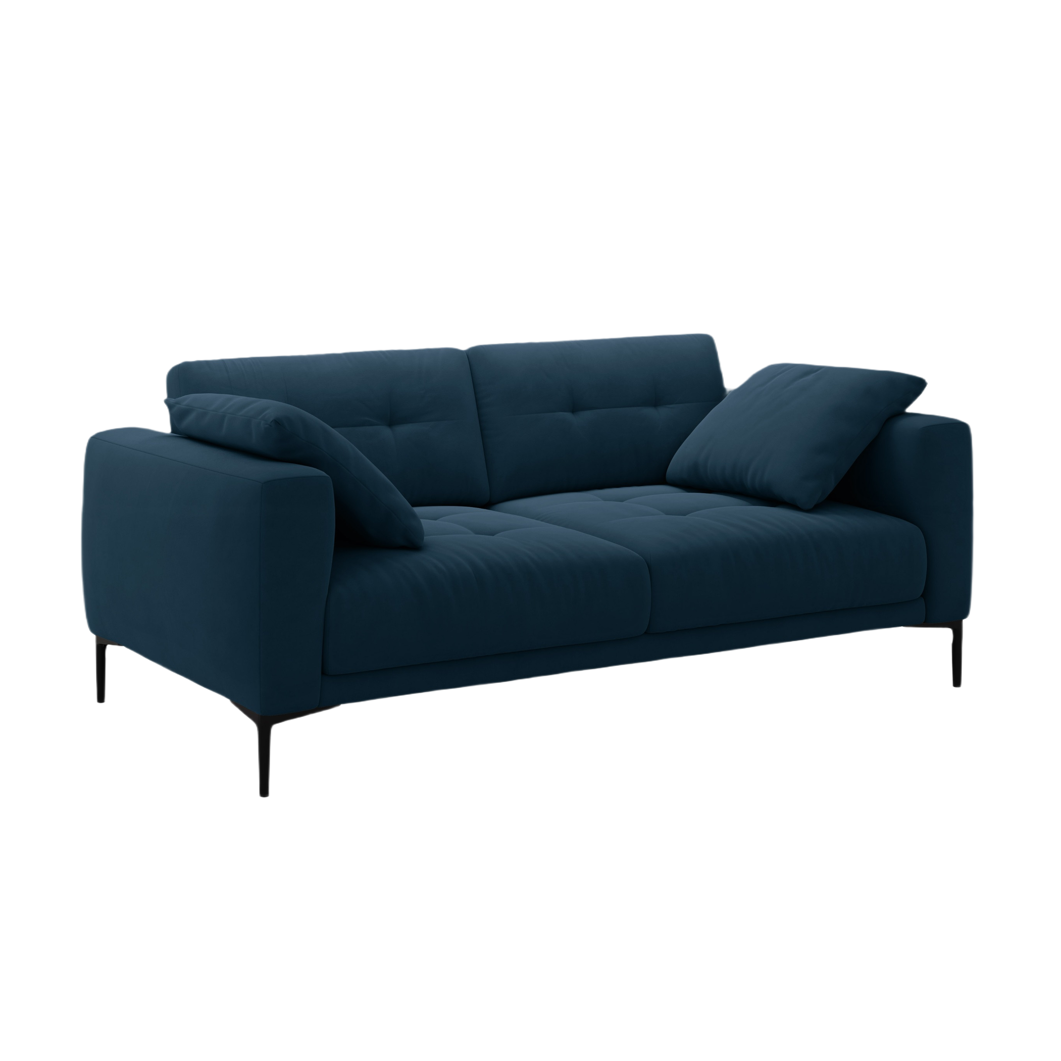 Sofa sametová 3-osobová BEMY královská modrá