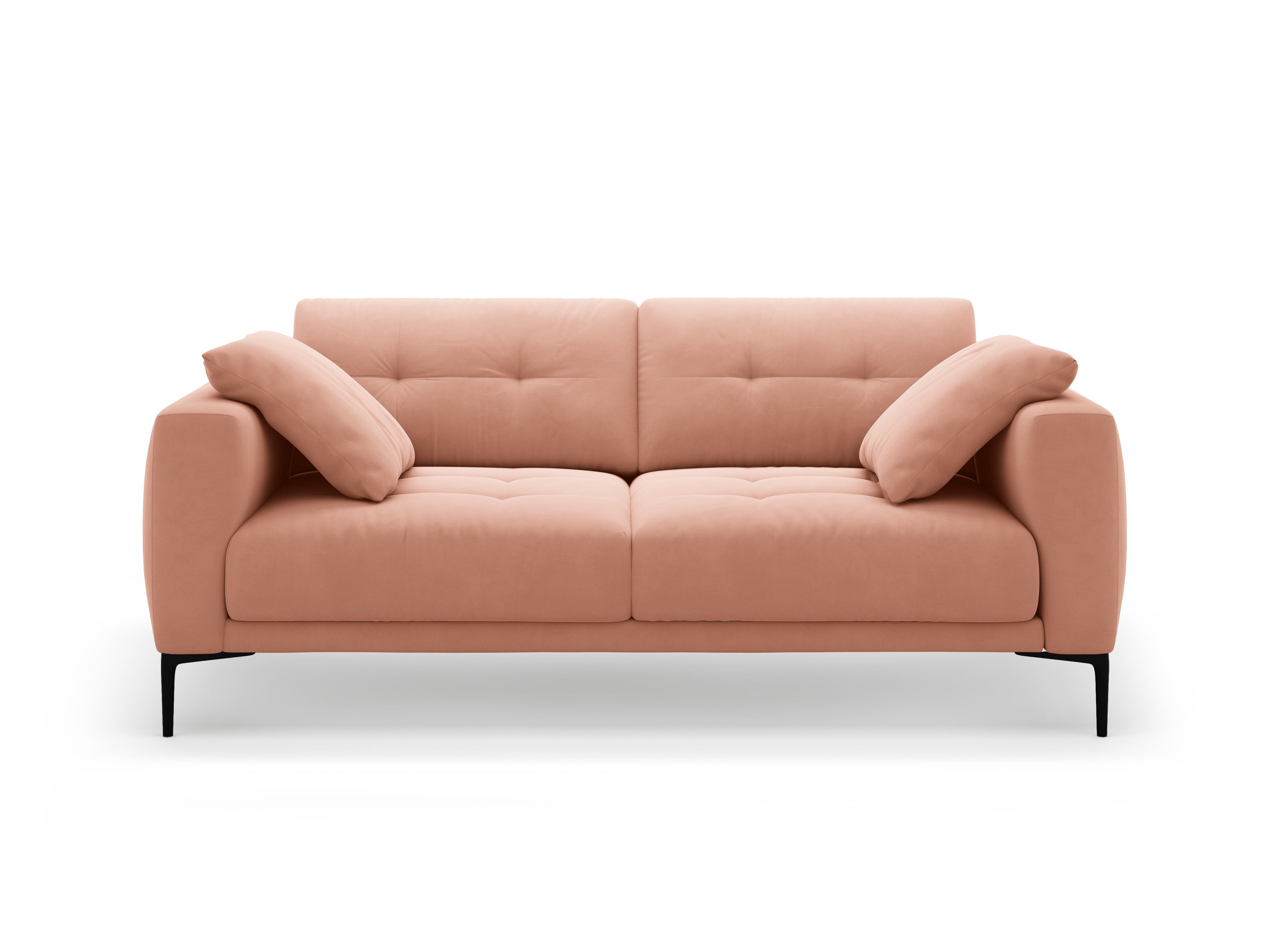 Sofa sametová 3-místná BEMY růžová