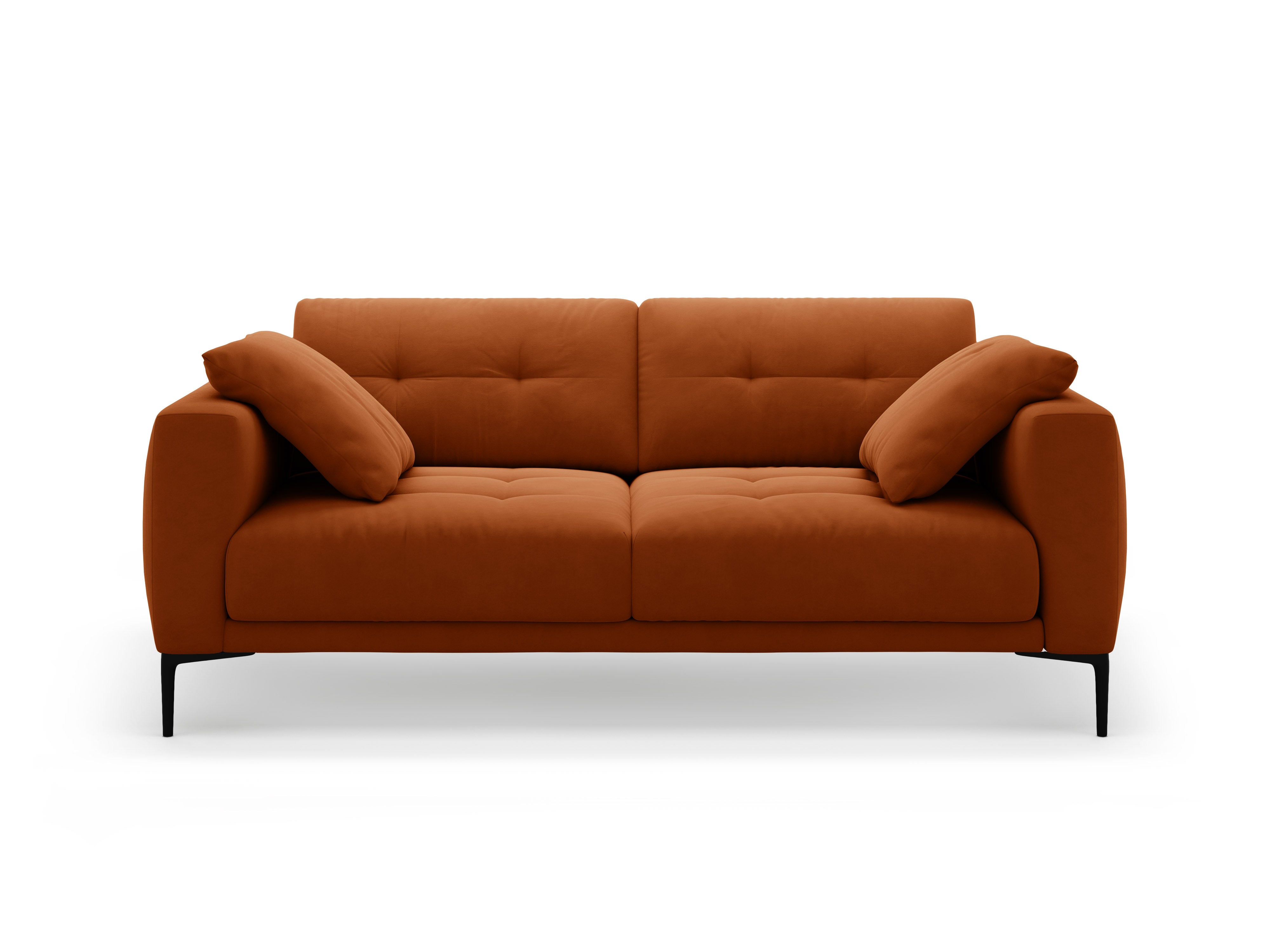 Sofa sametová 3-osobová BEMY terrakota