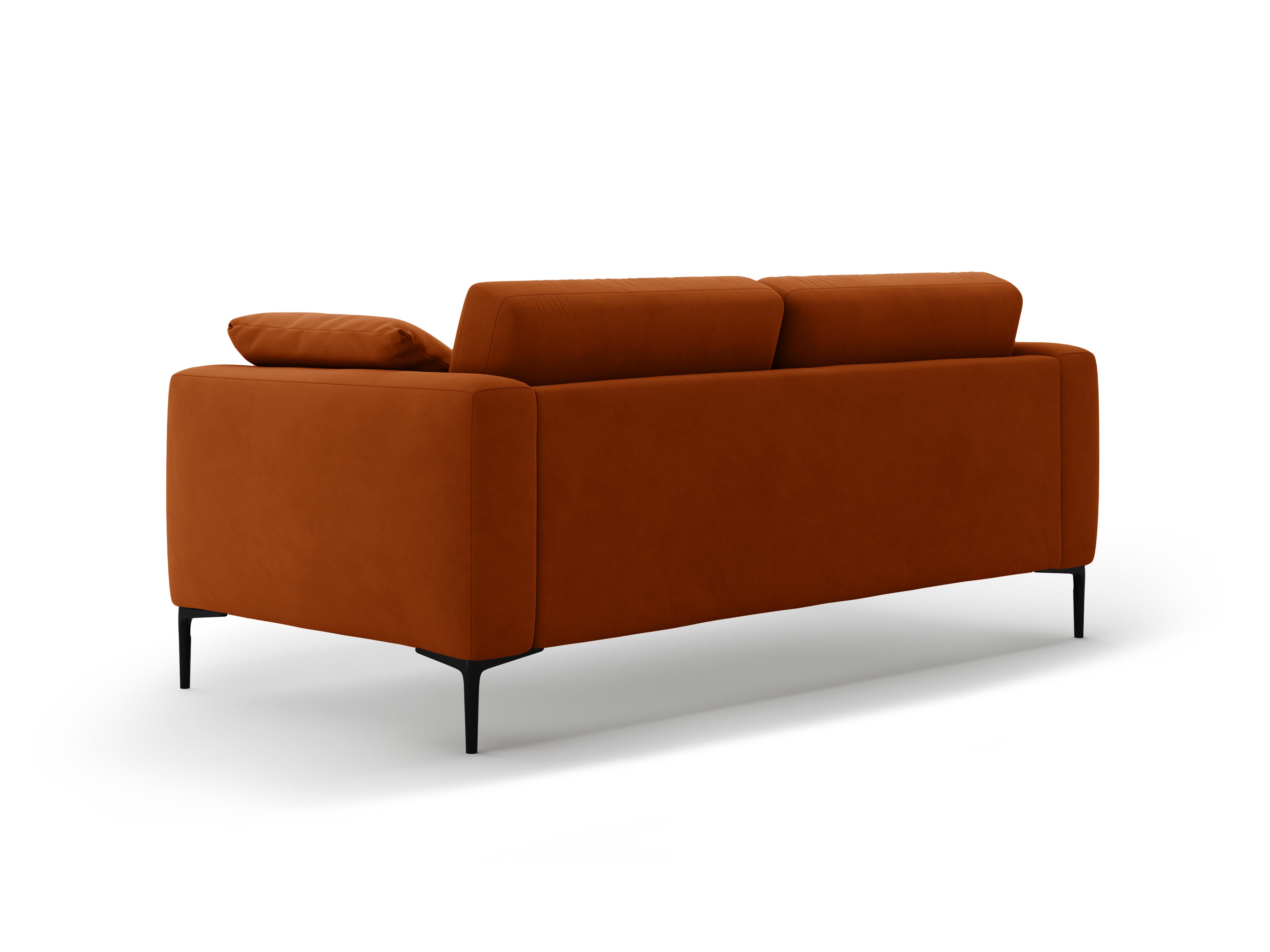 Sofa sametová 3-osobová BEMY terrakota