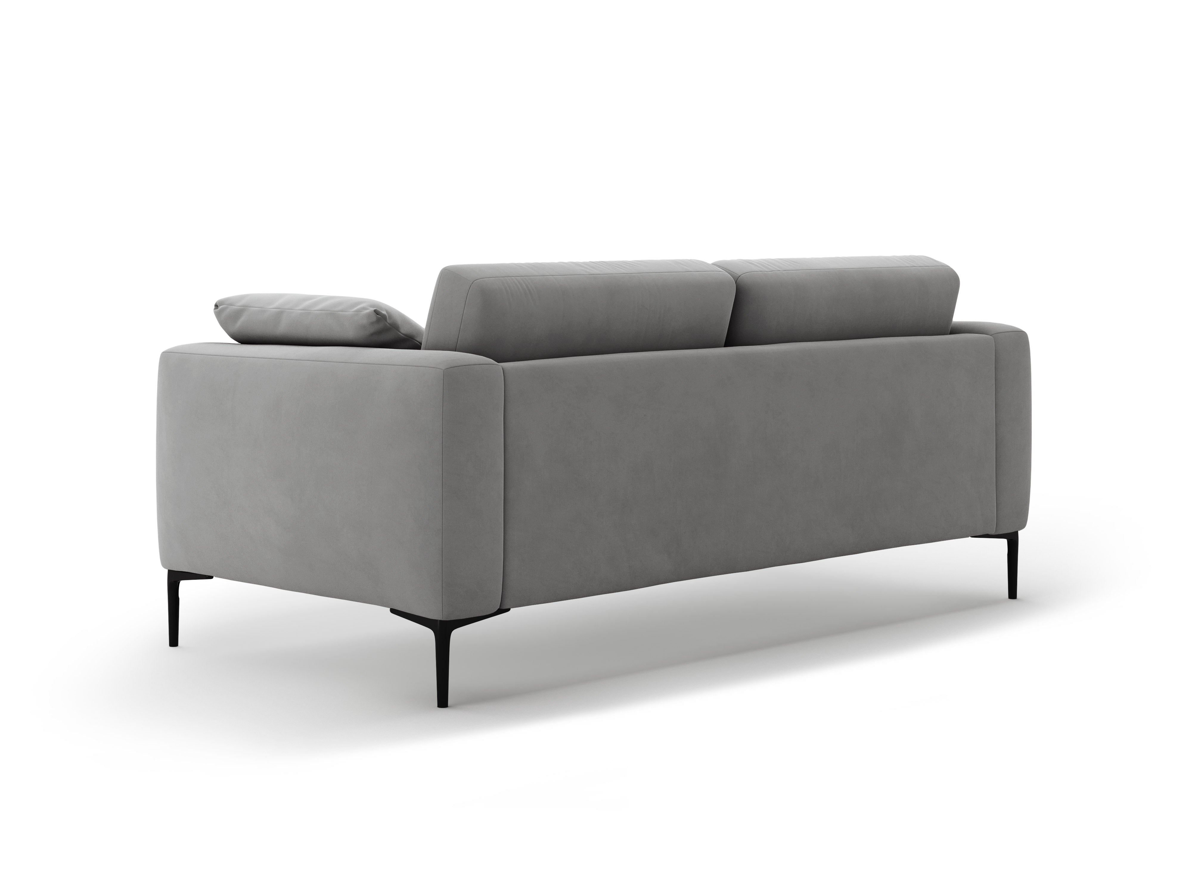 Sofa sametová 3-osobová BEMY šedá