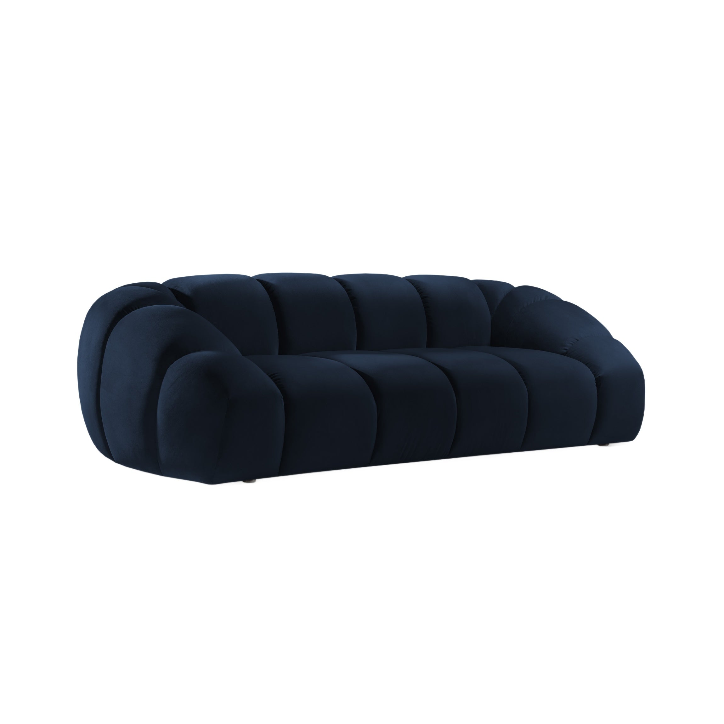 Sofa sametová 3-osobová DIANA královská modrá