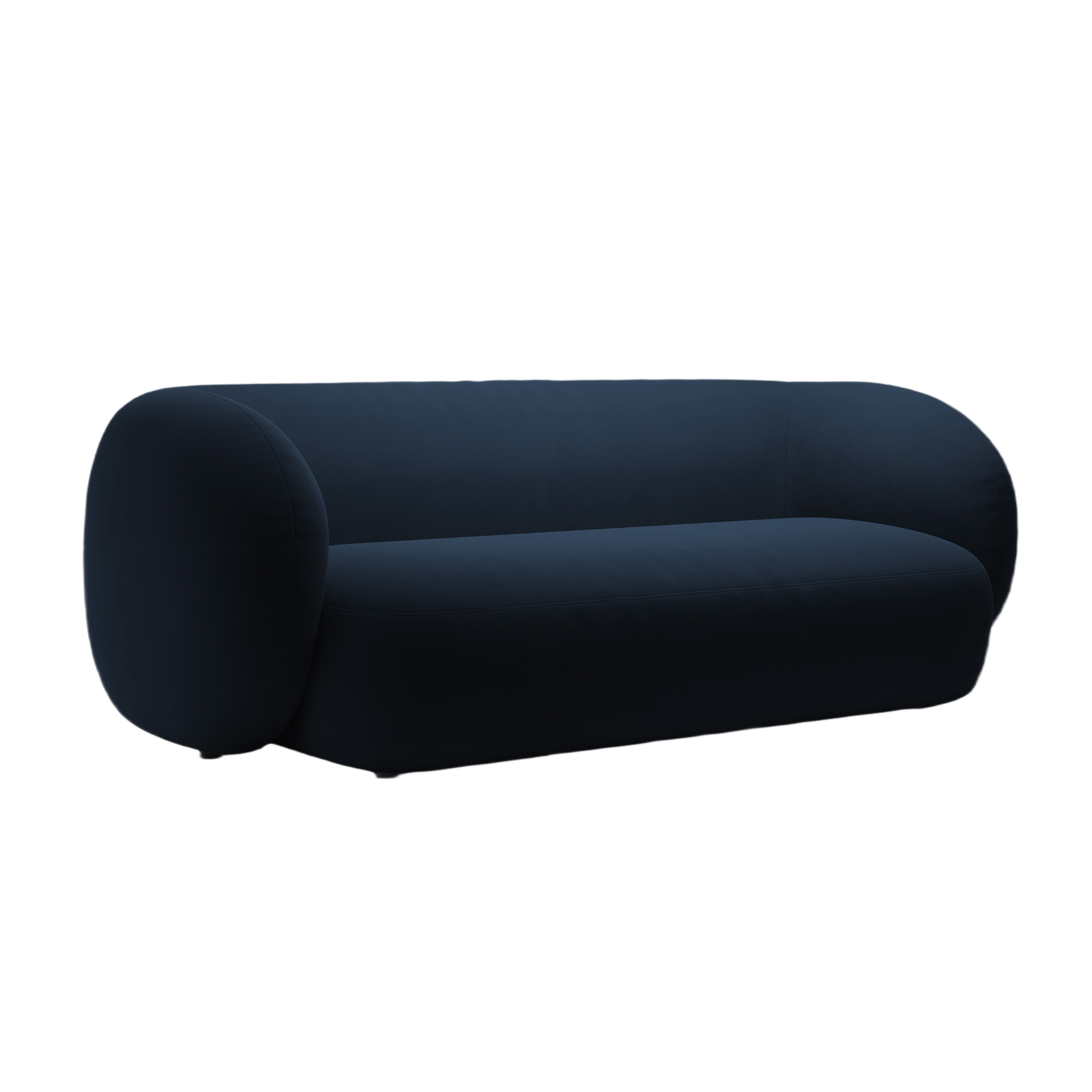Sofa sametová 3-osobová KATE královská modrá