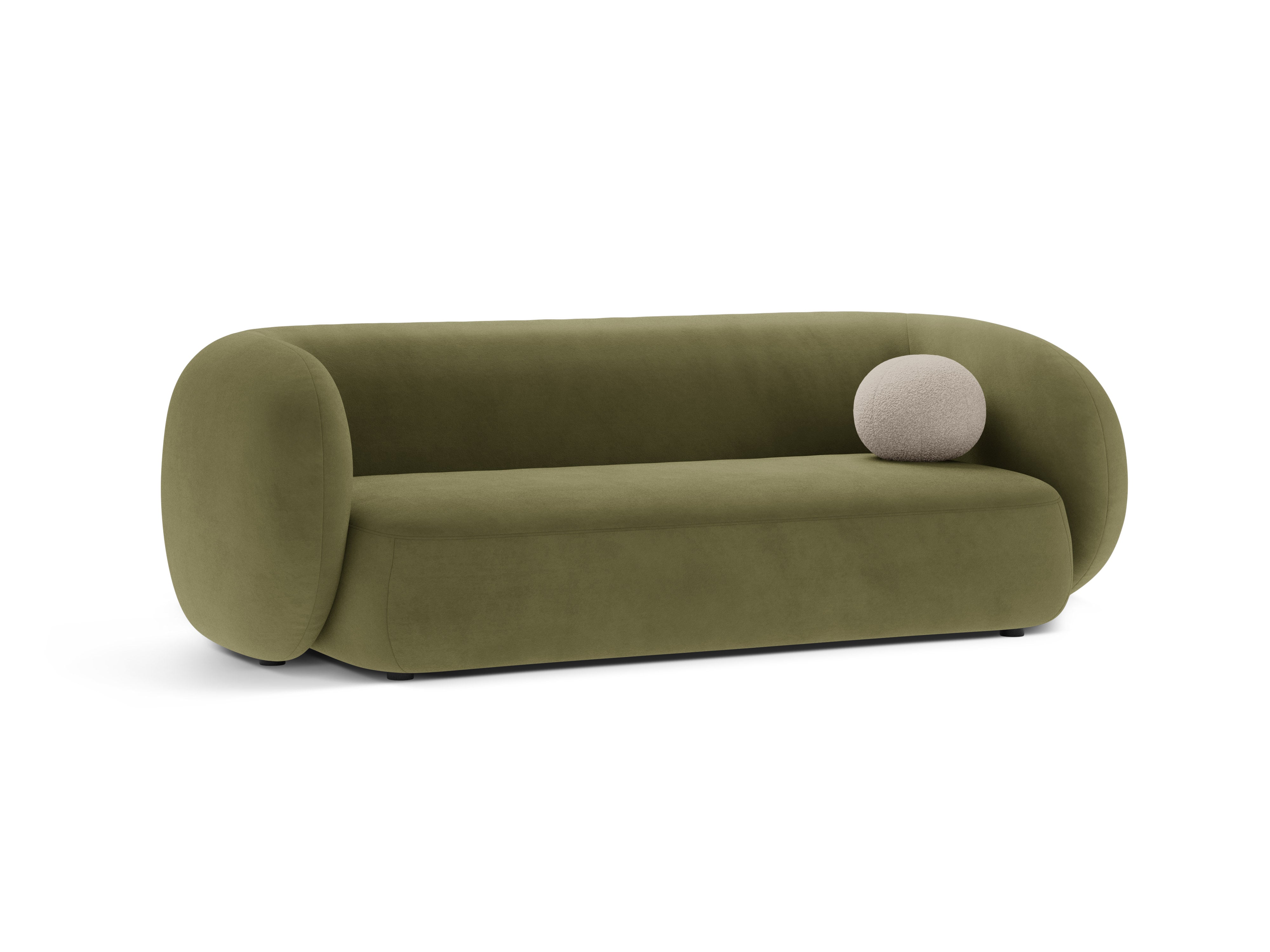 Velvet 3-Seater Sofa KATE Green